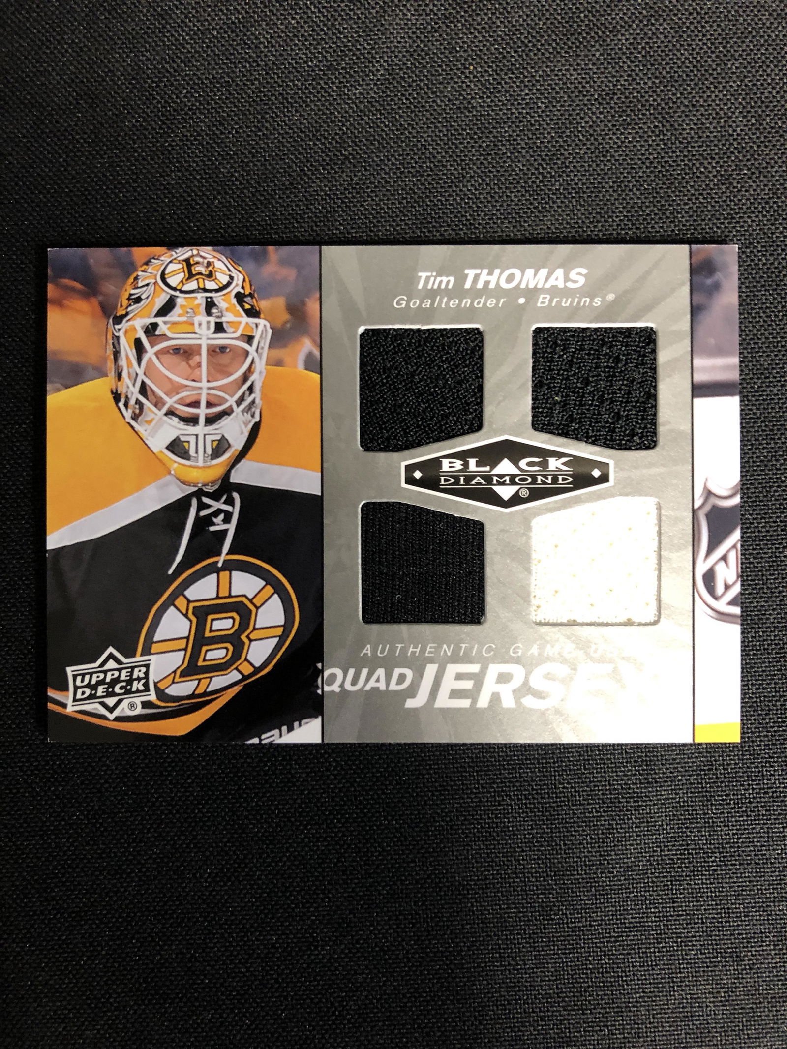 2010-11 UPPER DECK BLACK DIAMOND HOCKEY #QJ-TT TIM (1 of 2)