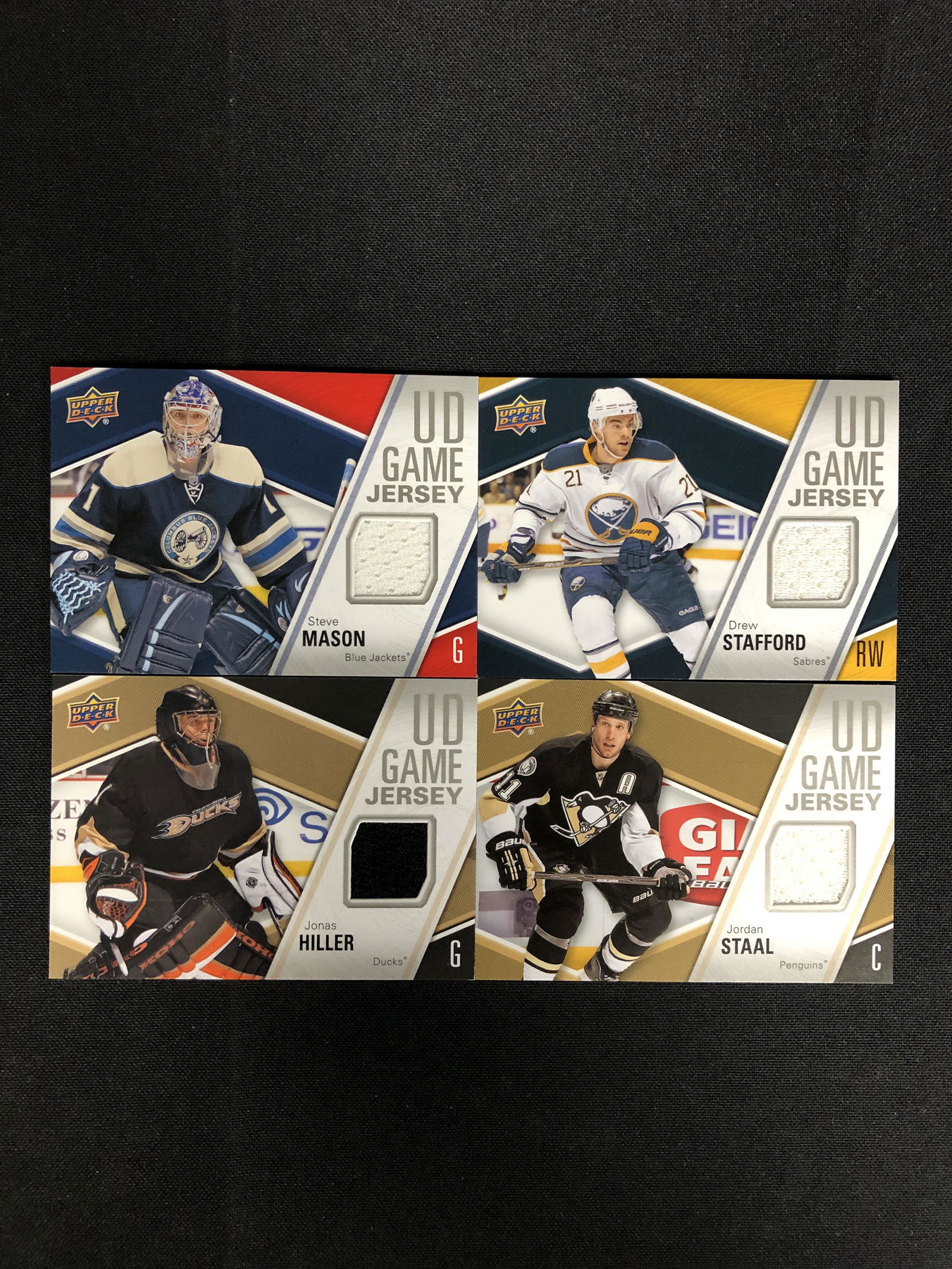 2011-12 UPPER DECK HOCKEY GAME USED JERSEY CARD LOT (1 of 2)