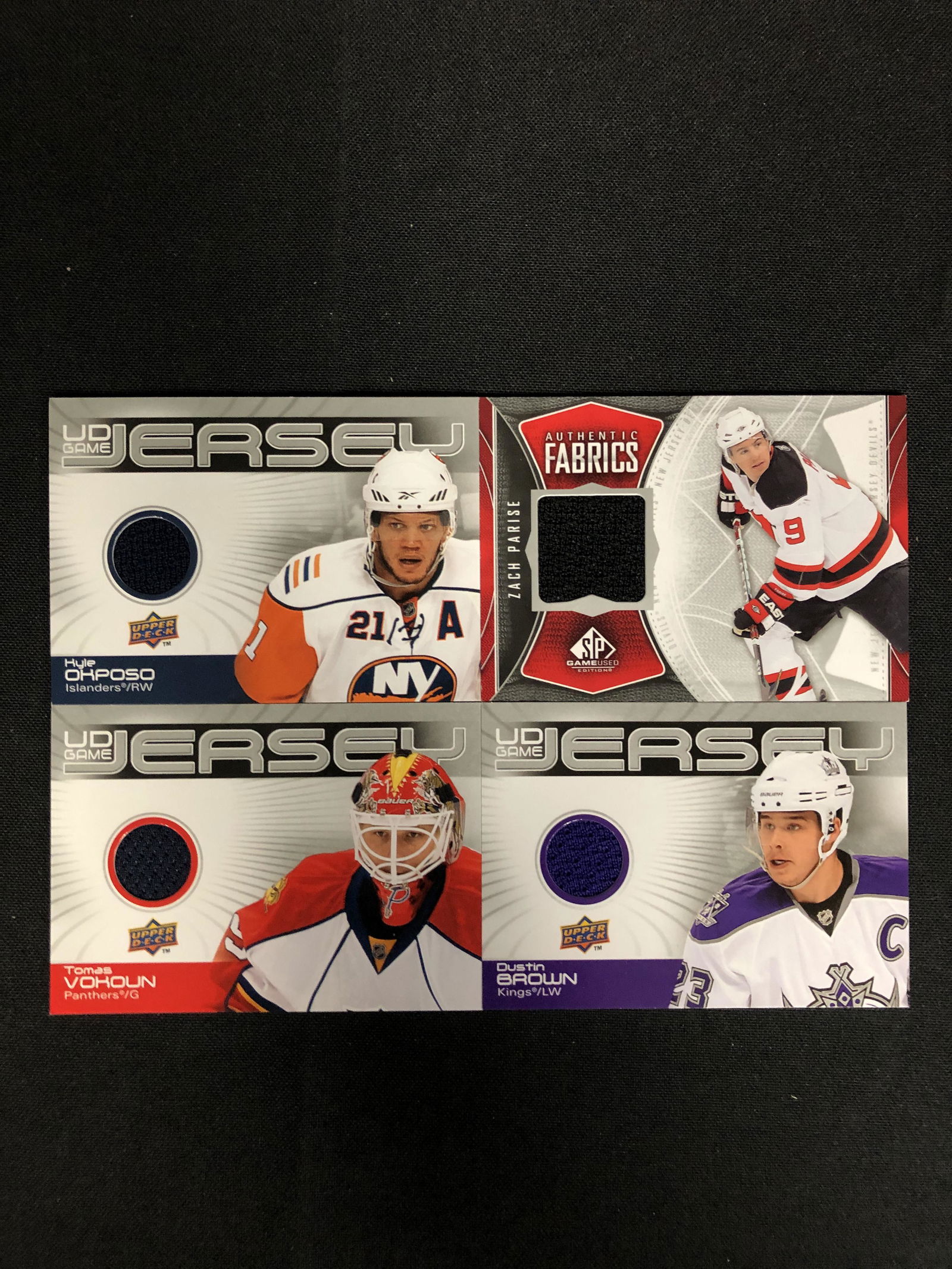 2010-11 UPPER DECK UD GAME JERSEY HOCKEY CARD LOT (1 of 2)