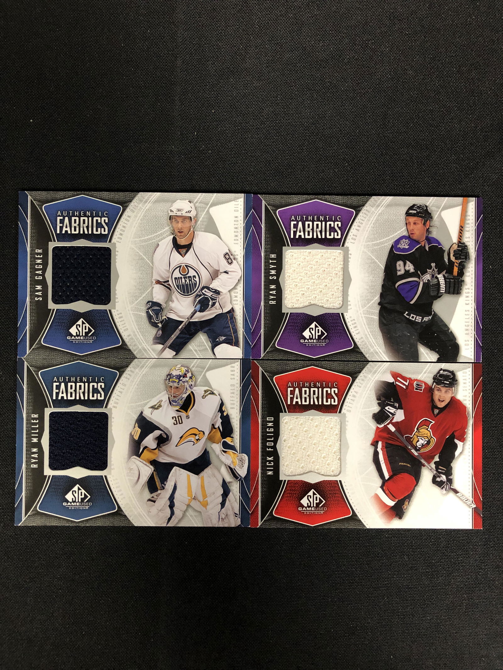 2009-10 UPPER DECK HOCKEY AUTHENTIC FABRICS CARD LOT (1 of 2)