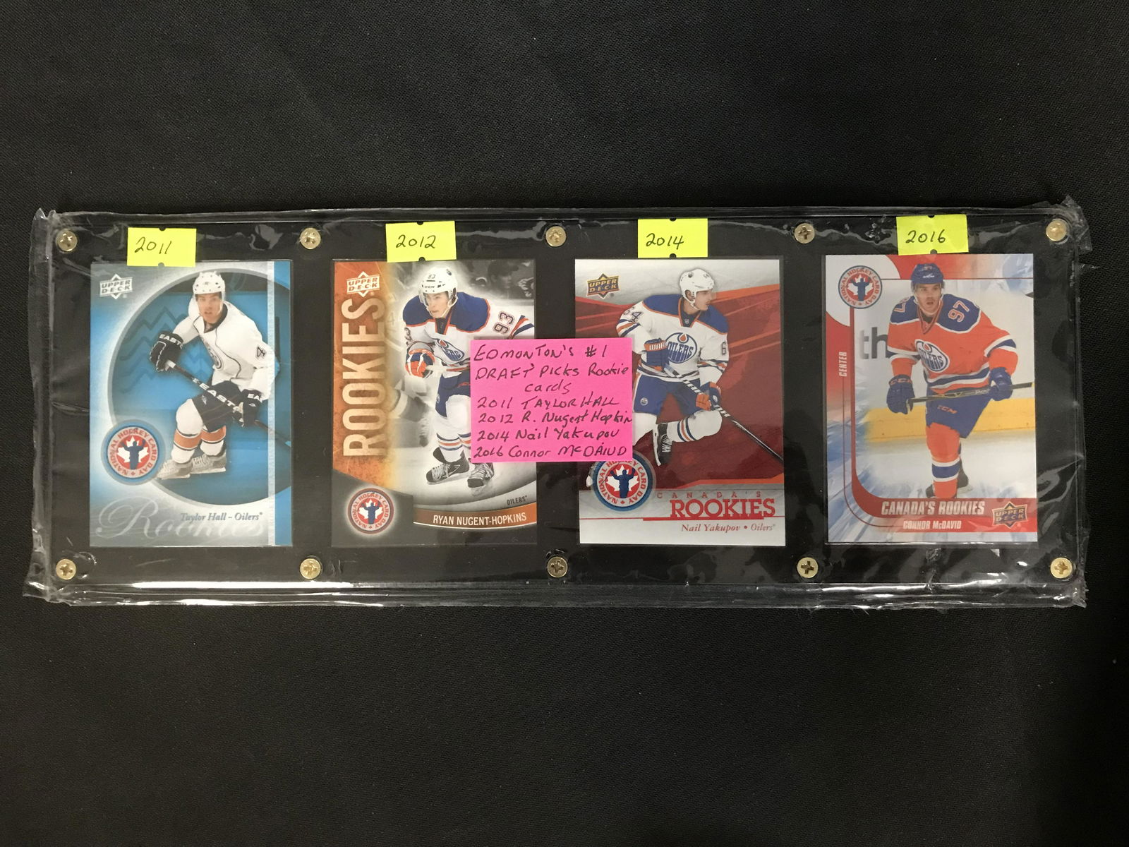 EDMONTON OILERS #1 DRAFT PICKS ROOKIE CARD LOT (1 of 1)