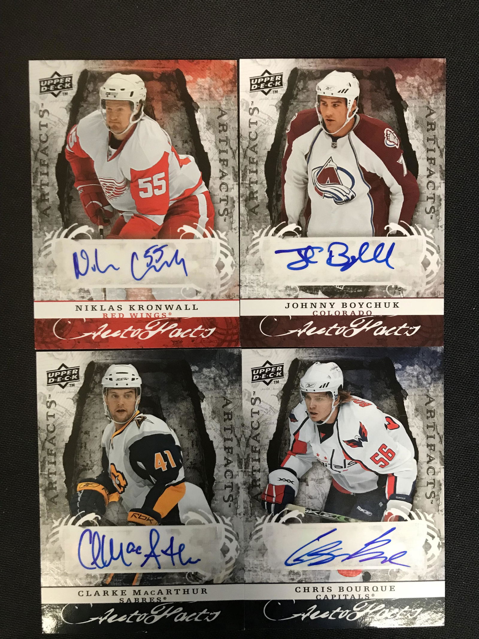 2008-09 UPPER DECK ARTIFACTS AUTO FACTS HOCKEY CARD LOT (1 of 1)