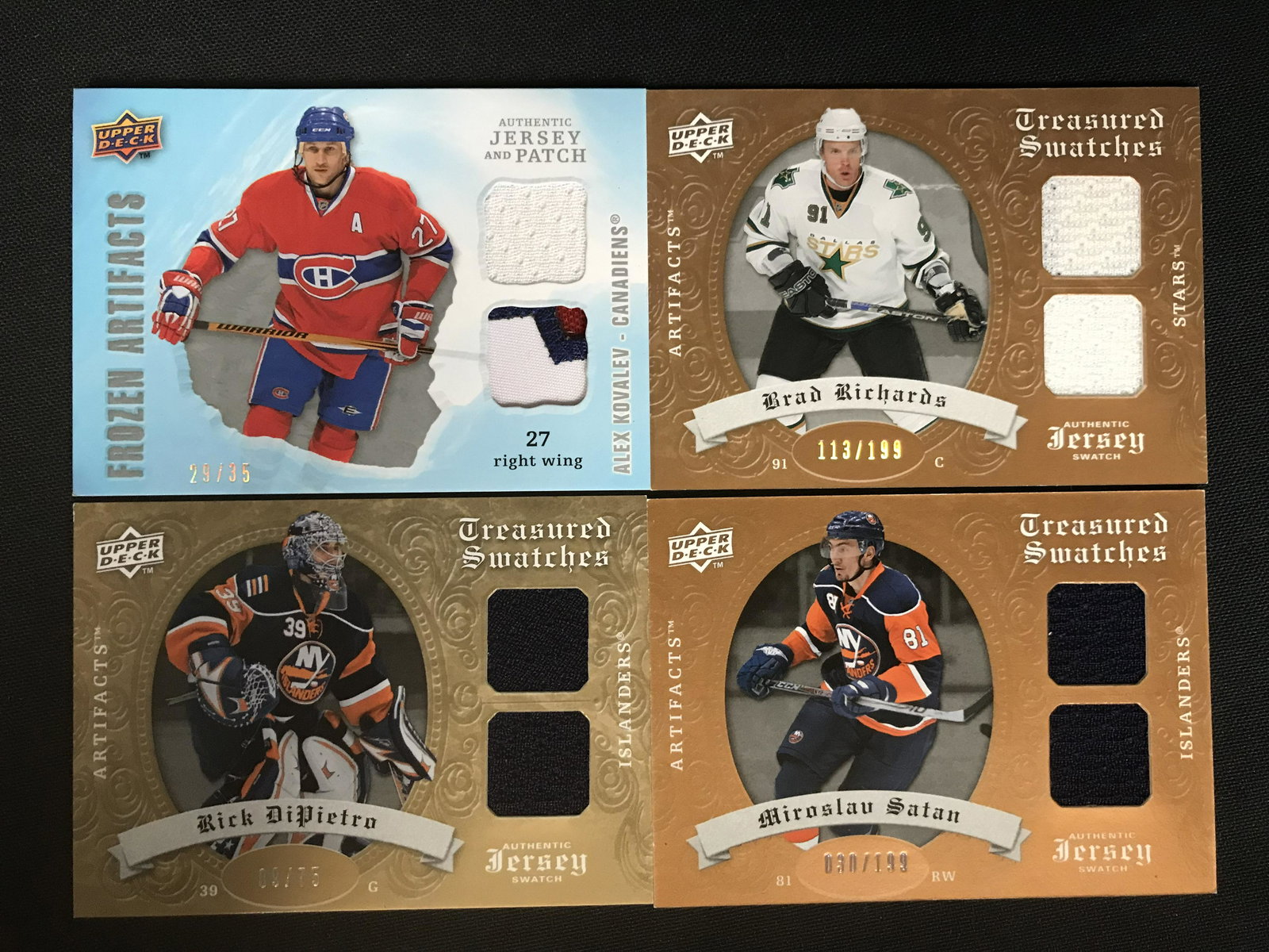 2008 Upper Deck Artifacts Treasured Swatches Hockey: 2008 Upper Deck Artifacts Treasured Swatches Hockey Card Lot