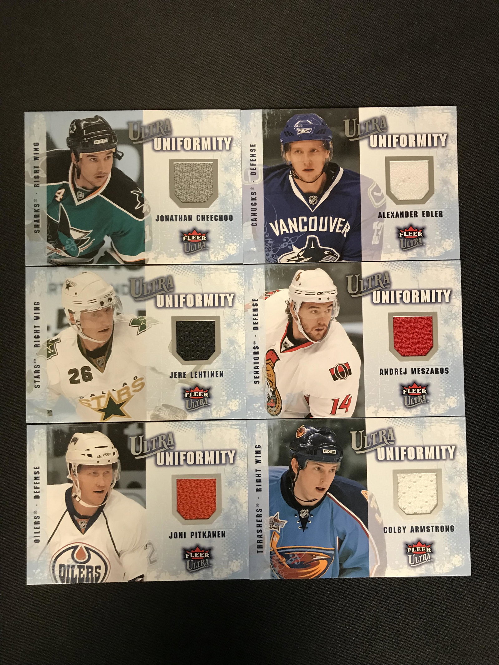 FLEER ULTRA UNIFORMITY HOCKEY CARD LOT: FLEER ULTRA UNIFORMITY HOCKEY CARD LOT