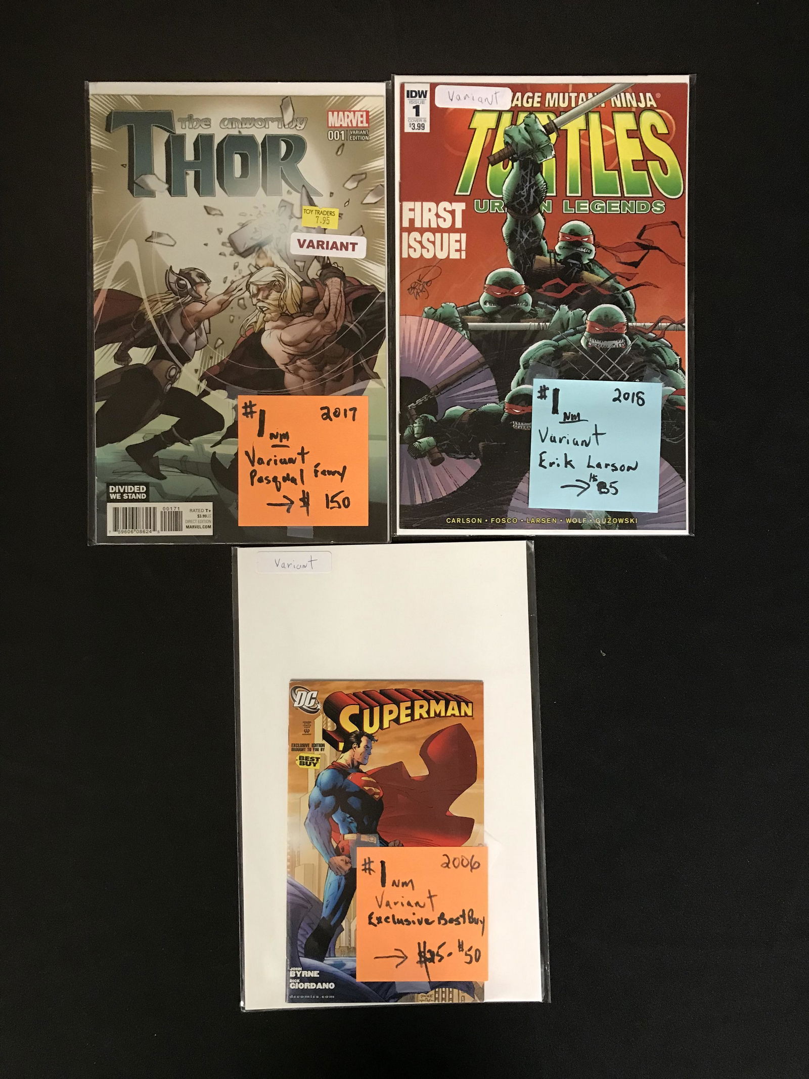 VARIOUS COMIC BOOKS (TMNT, THE UNWORTHY THOR...) (1 of 1)