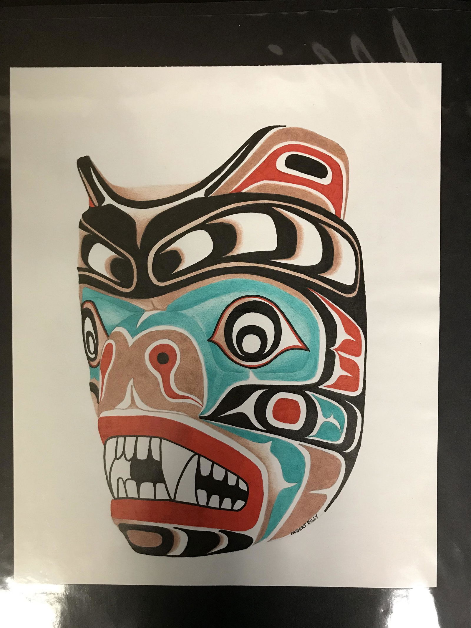 HUBERT BILLY ORGINAL ART SIGNED 12 X 18 (1 of 1)