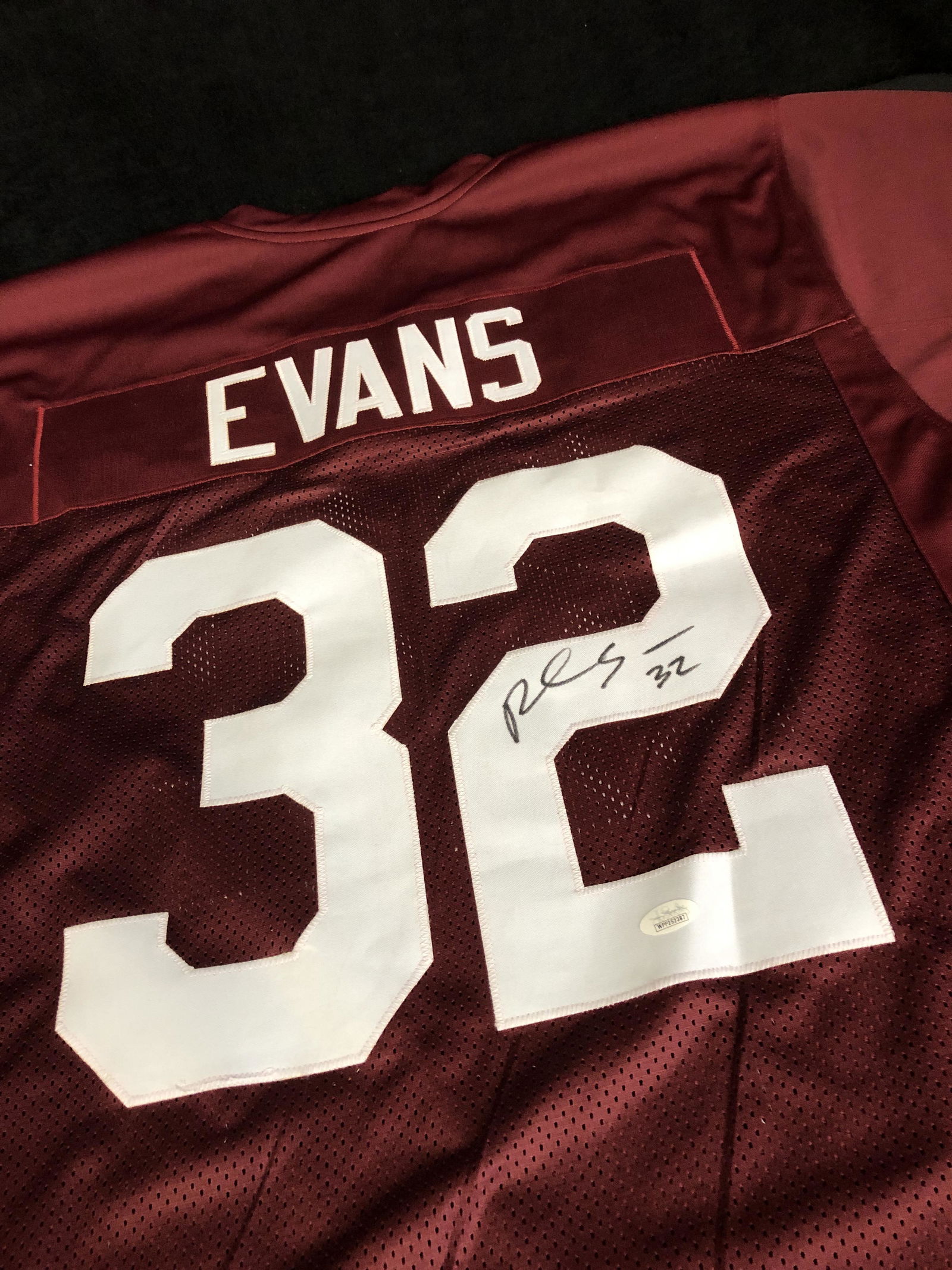 RASHAAN EVANS SIGNED ALABAMA JERSEY (JSA COA) (1 of 5)
