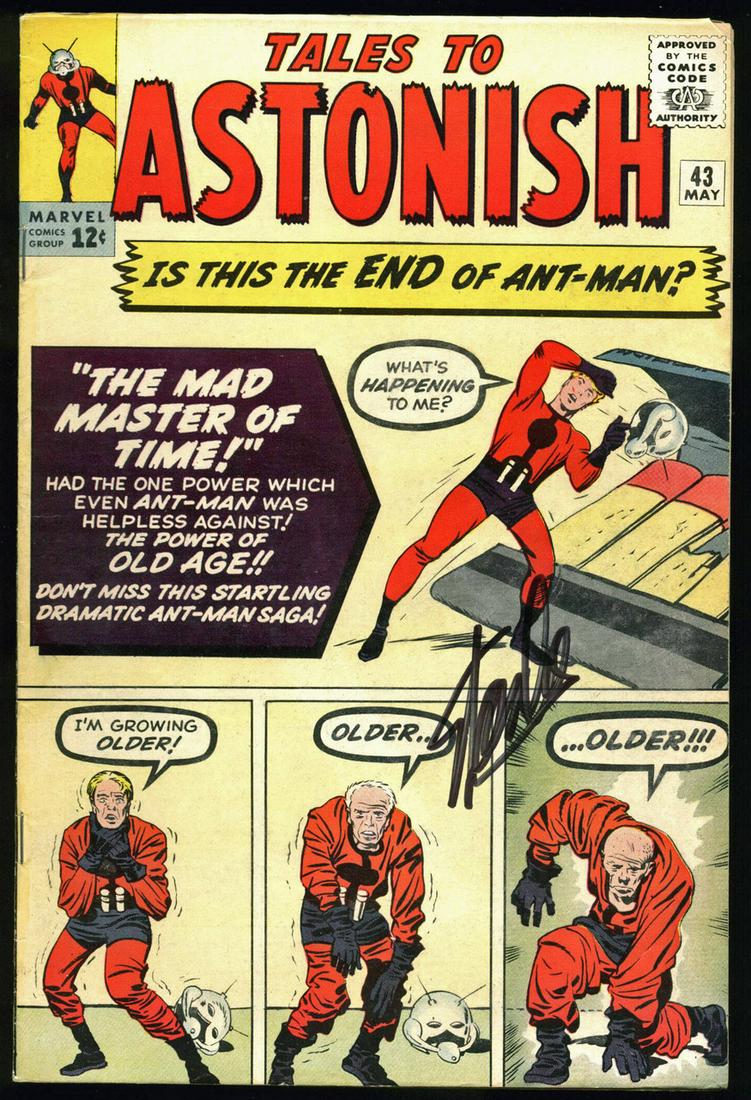 STAN LEE SIGNED TALES TO ASTONISH #43 COMIC BOOK (1 of 1)