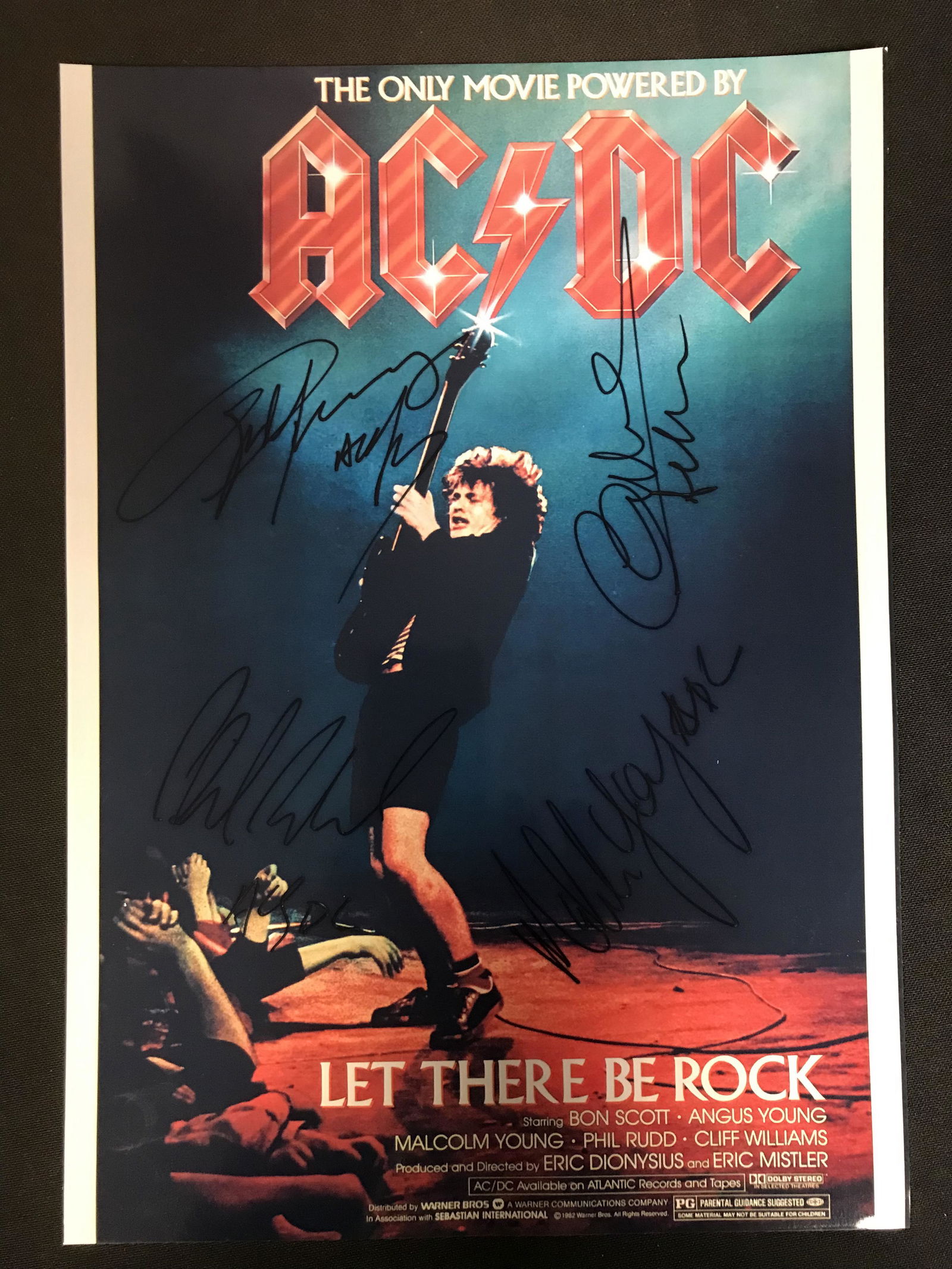 AC/DC MULTI-SIGNED POSTER (RA COA) (1 of 3)