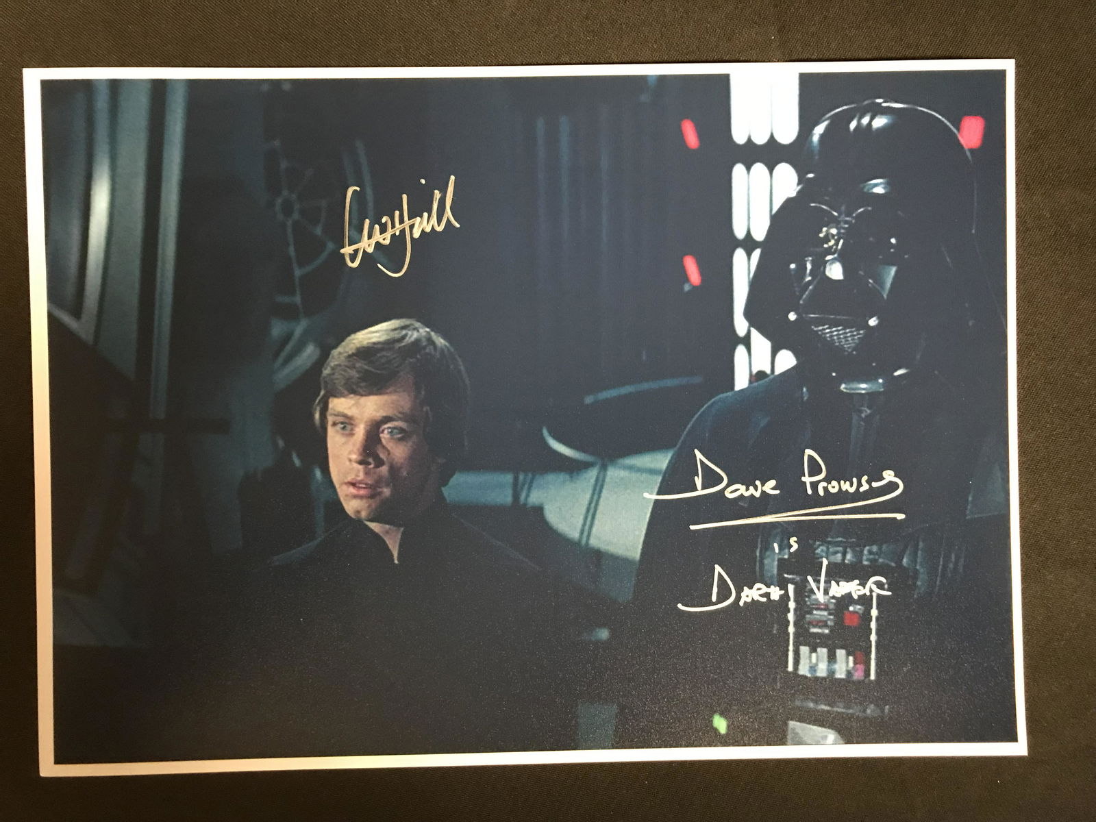 MARK HAMILL & DAVID PROWSE SIGNED FRAMED 8X10 PHOTO (RA (1 of 3)