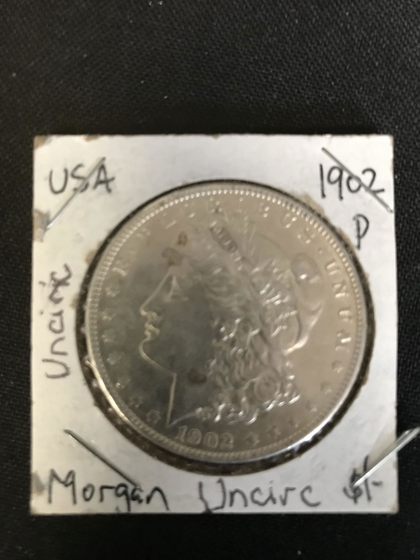 1902 P UNCIRCULATED MORGAN SILVER DOLLAR .900 SILVER (1 of 1)