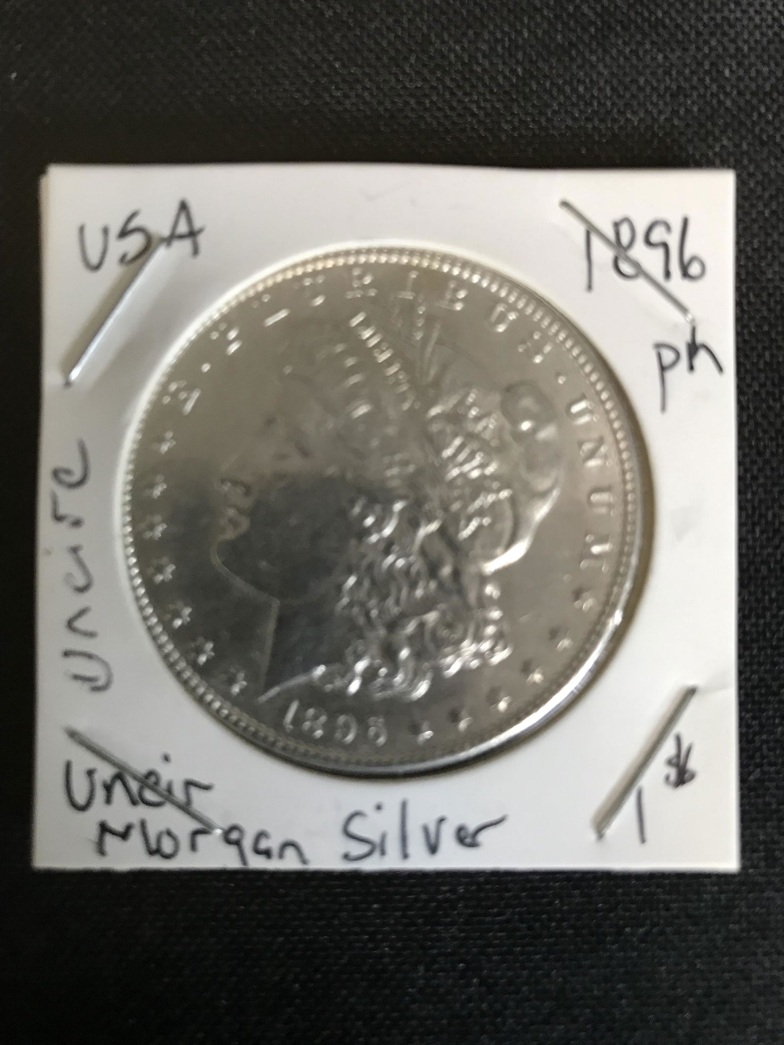 1886 P  UNCIRCULATED  MORGAN SILVER DOLLAR .900 SILVER (1 of 1)