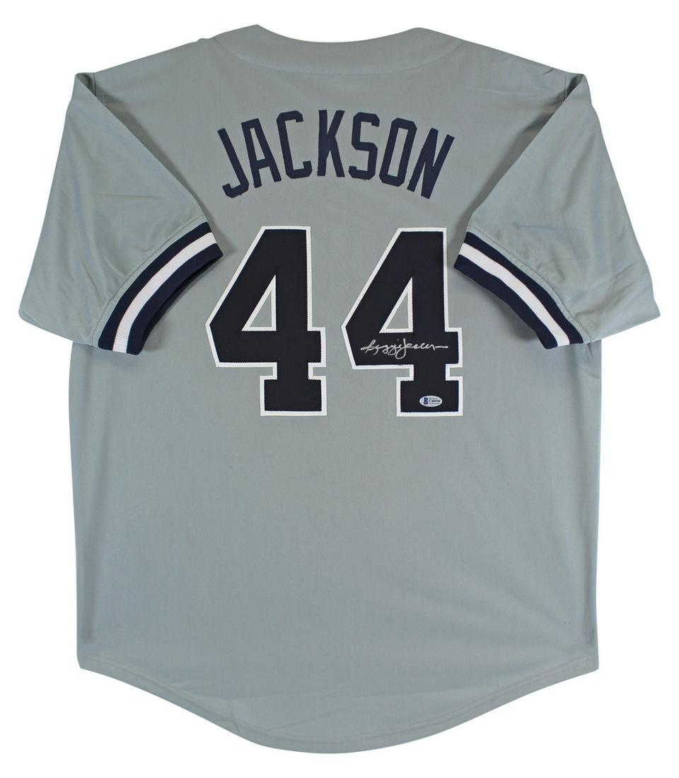 REGGIE JACKSON SIGNED MR. OCTOBER BASEBALL JERSEY ( (1 of 3)