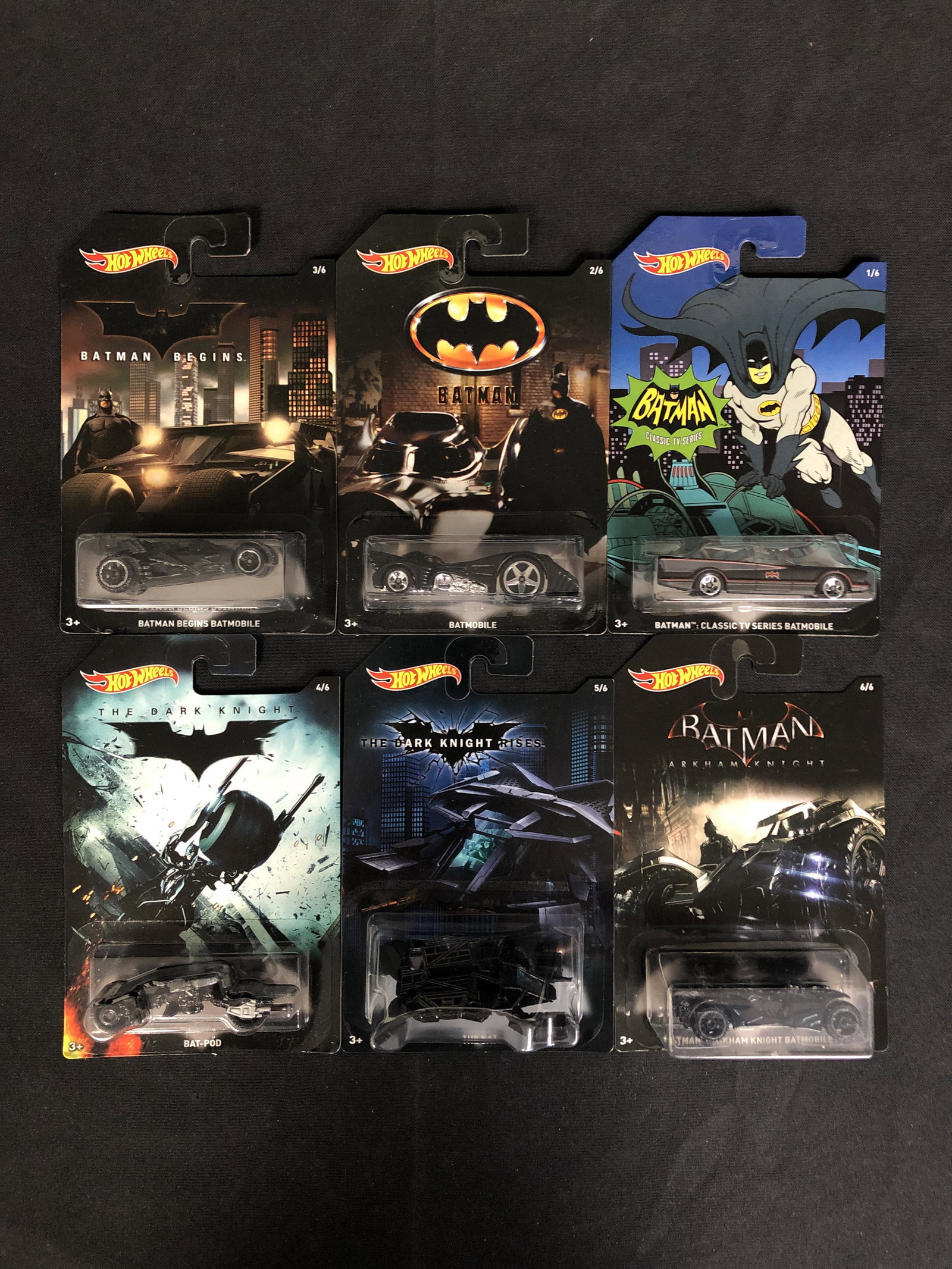 RARE BATMAN DC COMICS HOT WHEELS CARD LOT (1 of 2)