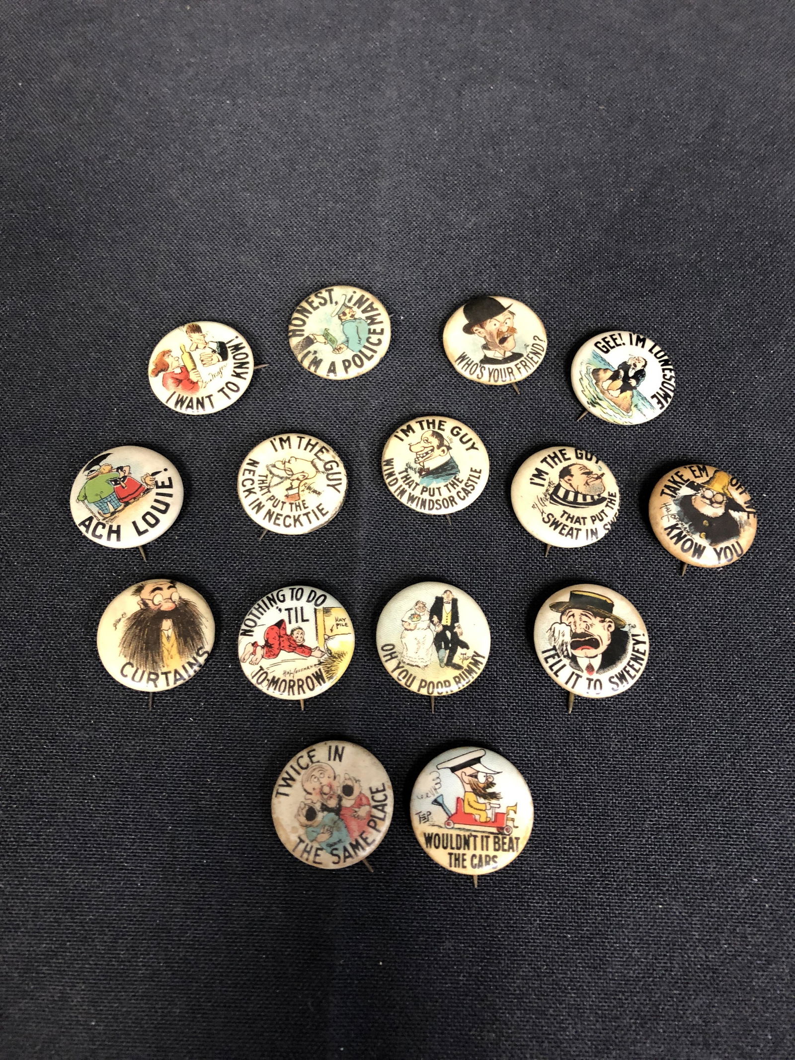 EARLY 1900'S CIGARETTE PINS ( VERY HARD TO FIND) (1 of 2)