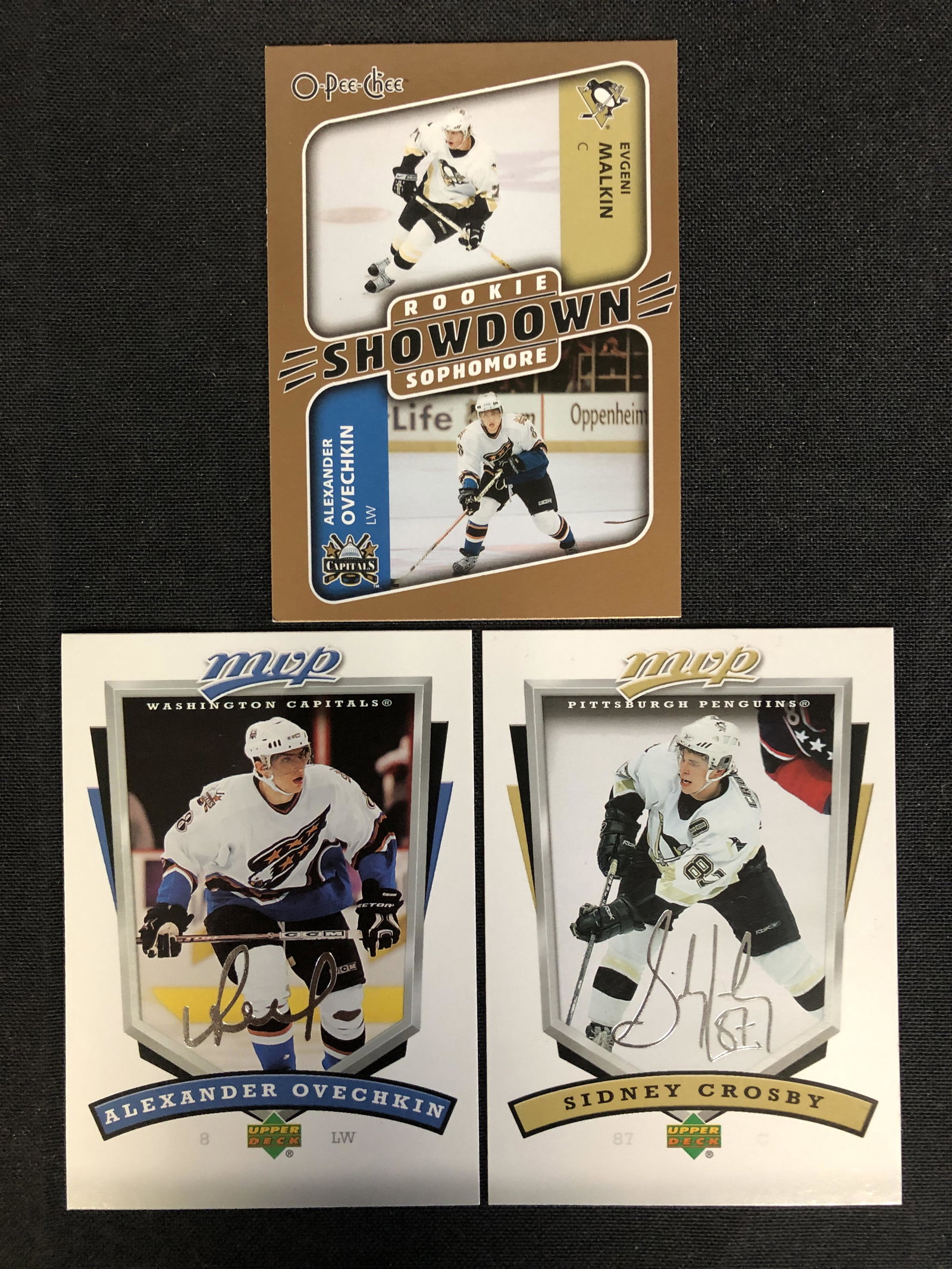 SIDNEY CROSBY/ALEXANDER OVECHKIN NHL TRADING CARD LOT (1 of 2)