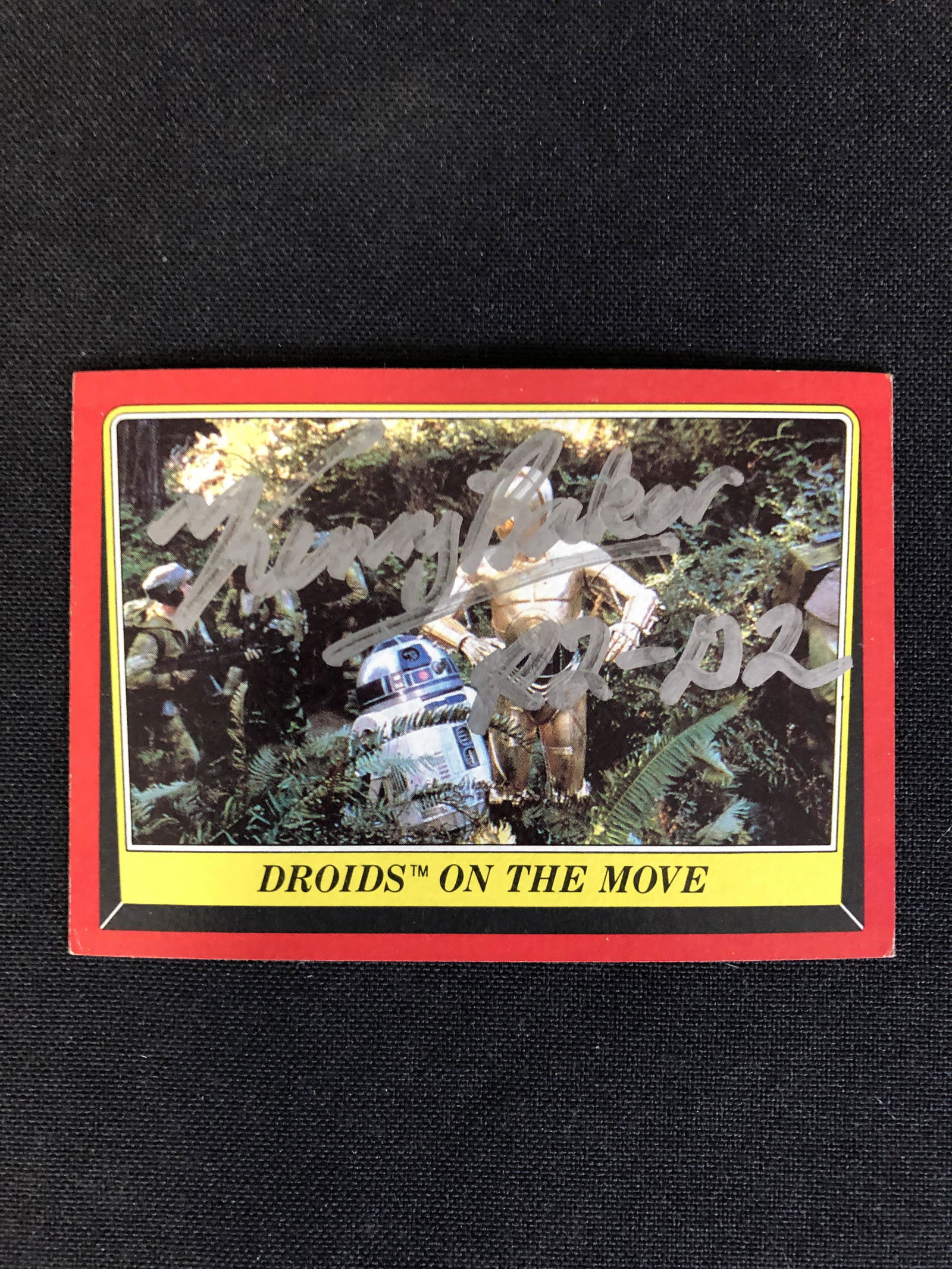 KENNY BAKER SIGNED STAR WARS TRADING CARD ( RA COA) (1 of 2)