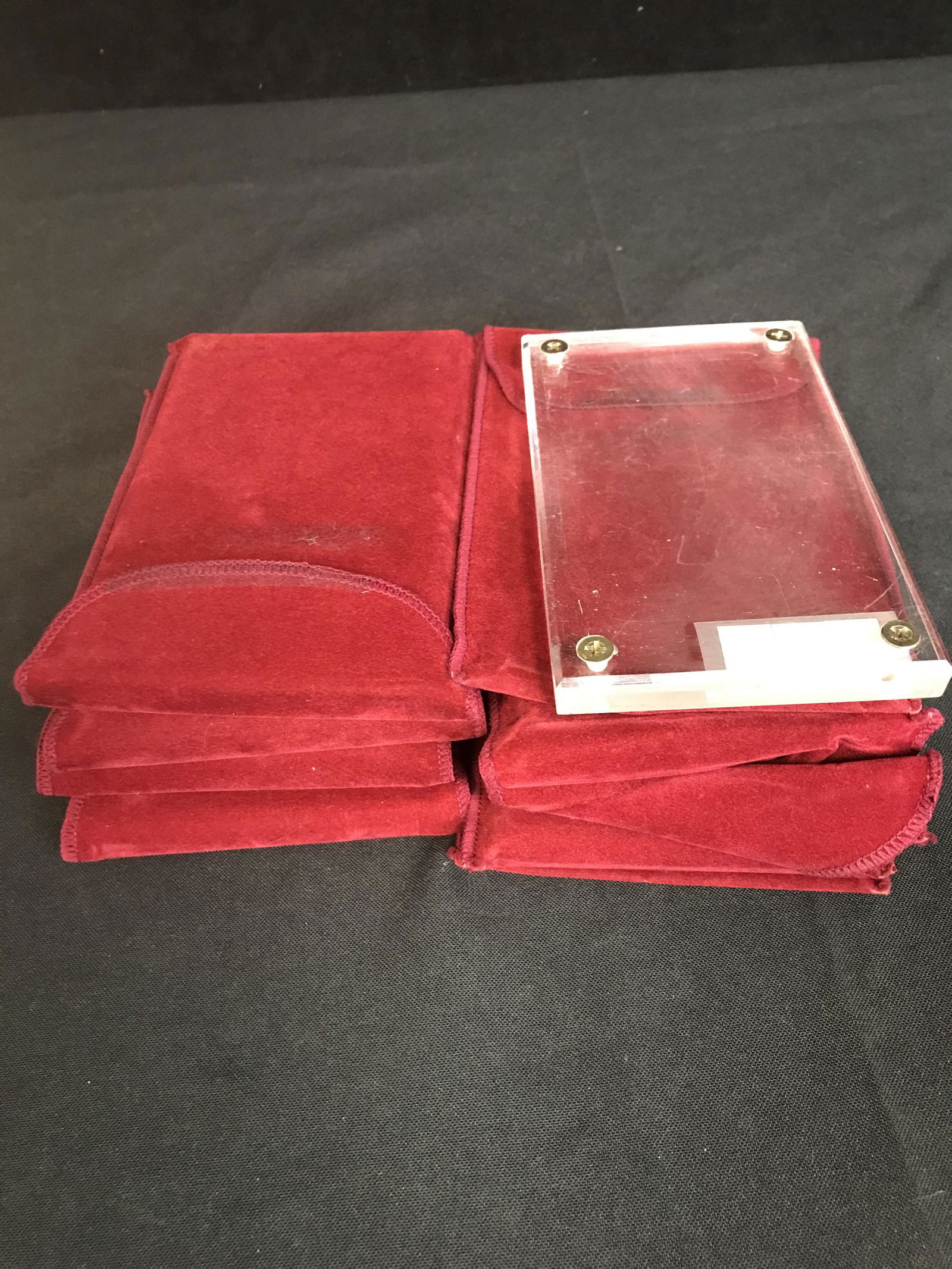 HEAVY ACRYLIC SPORTS CARD CASES LOT (1 of 1)