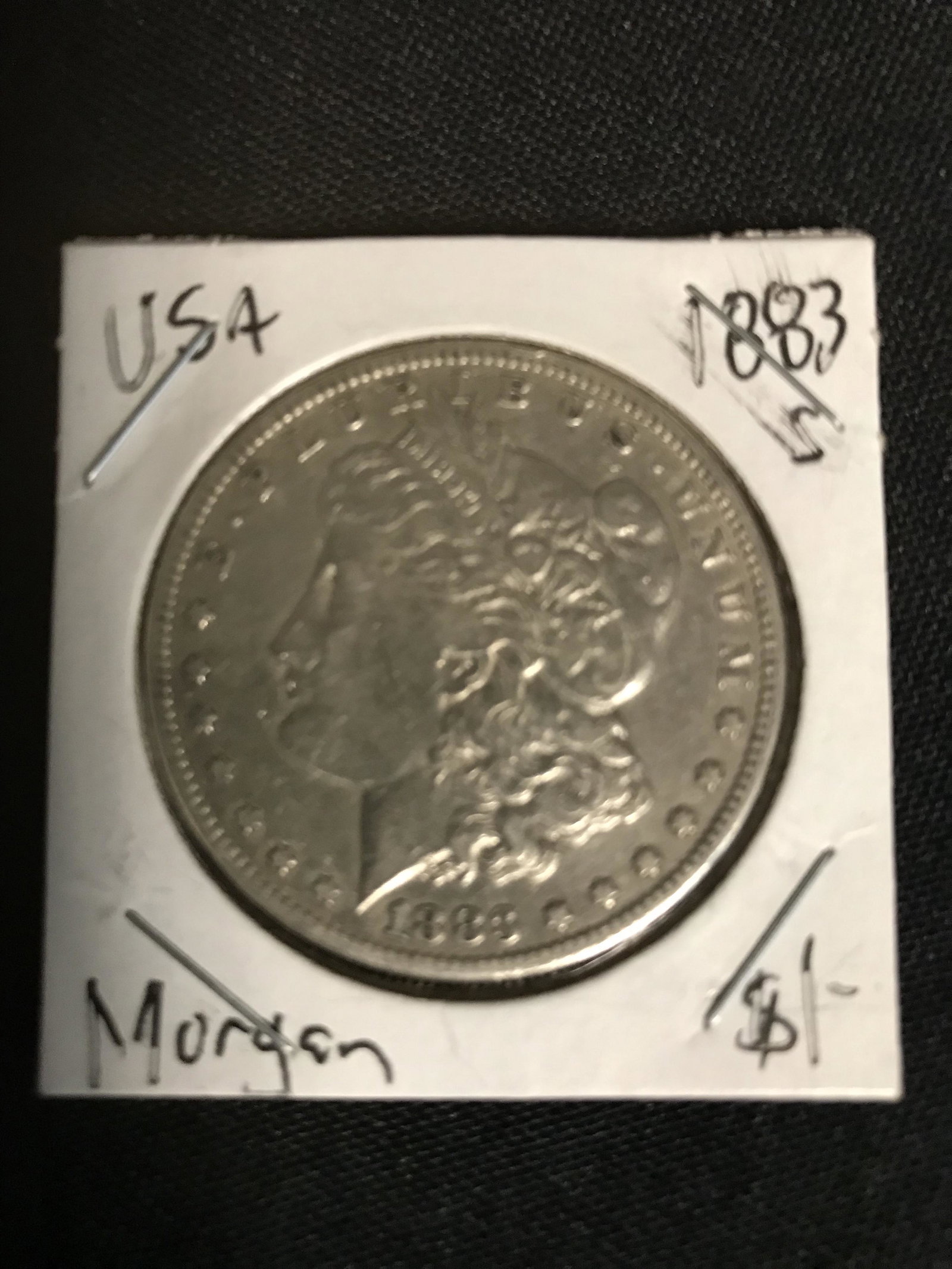 1883 US MORGAN SILVER DOLLAR SAN FRANCISCO MINT: 1883 US MORGAN SILVER DOLLAR SAN FRANCISCO MINT