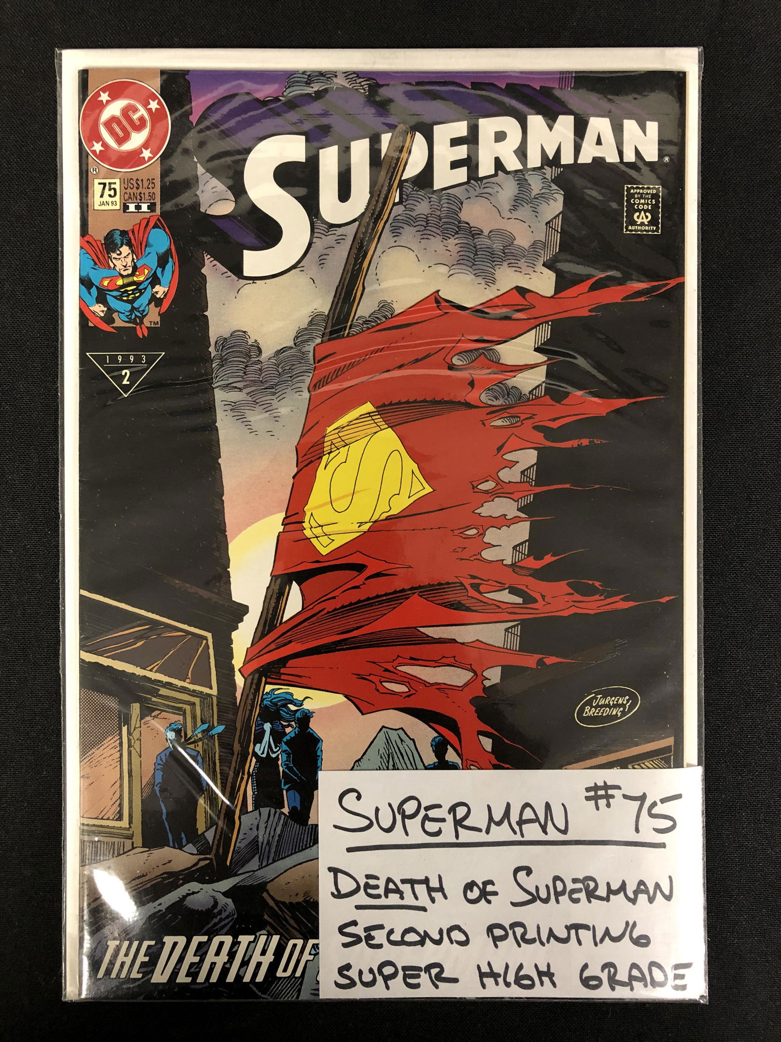 DC COMICS SUPERMAN NO.75 DEATH OF SUPERMAN (1 of 1)