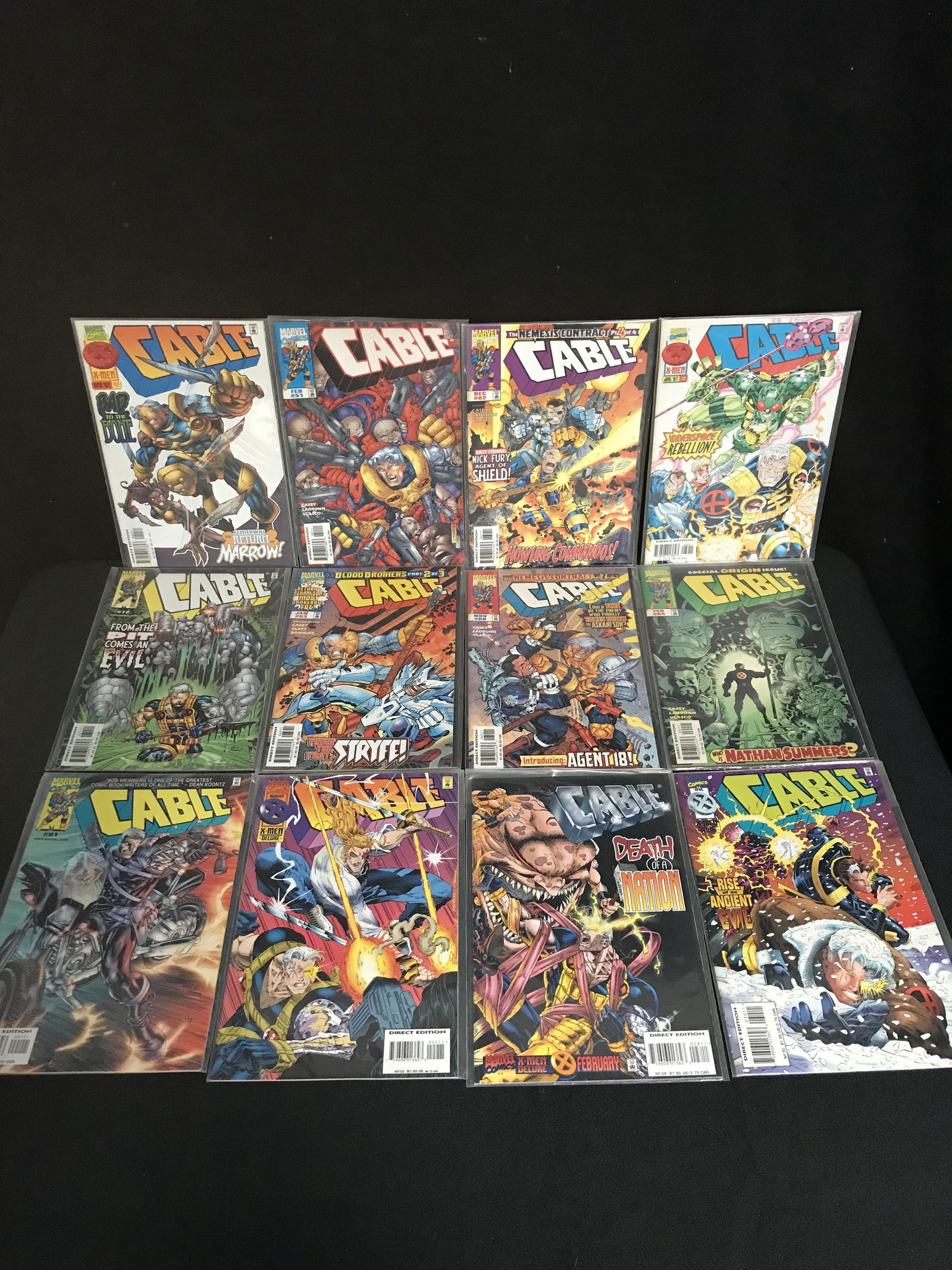 MARVEL COMICS CABLE COMIC BOOK LOT (1 of 1)