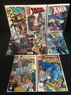 MARVEL COMICS X-MEN NEW MUTANTS COMIC BOOK LOT: MARVEL COMICS X-MEN NEW MUTANTS COMIC BOOK LOT