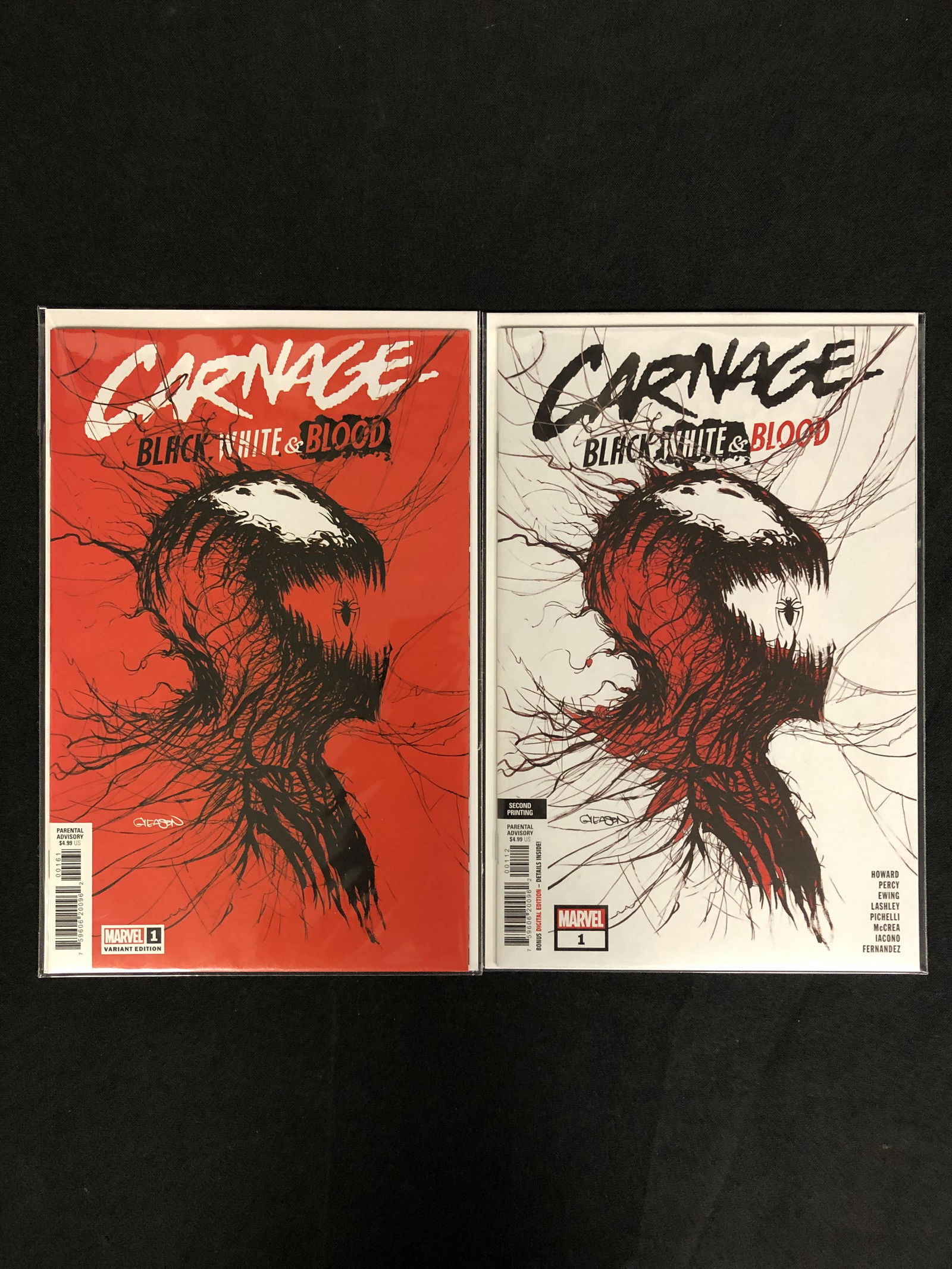 MARVEL COMICS CARNAGE BLACK AND WHITE NO.1 COMIC LOT (1 of 1)