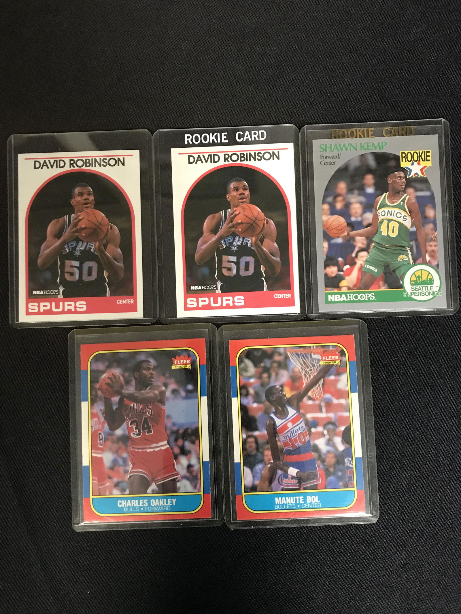 DAVID ROBINSON SHAWN KEMOP ROOKIE CARD LOT: DAVID ROBINSON SHAWN KEMOP ROOKIE CARD LOT