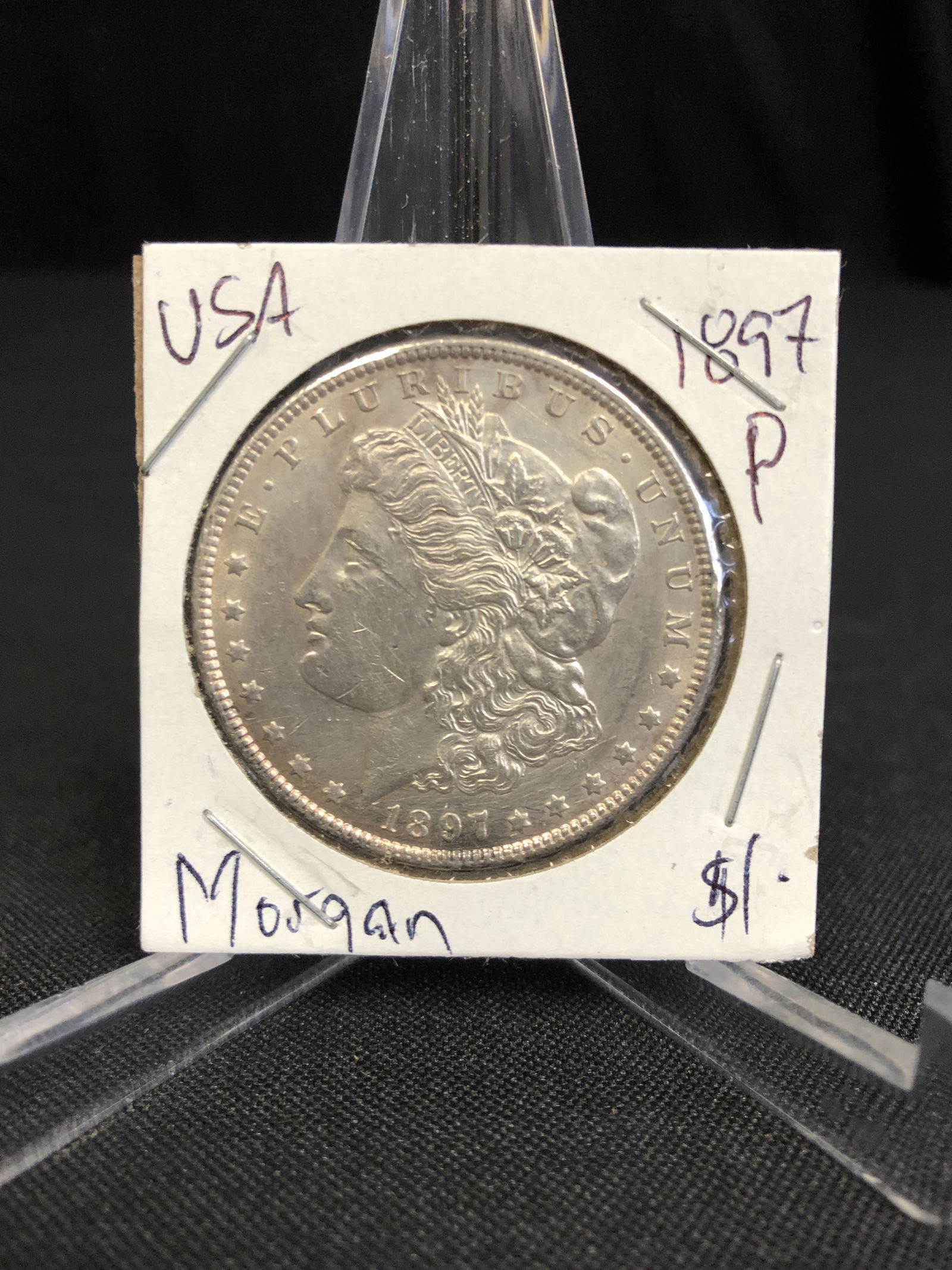 1897 P MORGAN SILVER DOLLAR .900 SILVER (1 of 1)