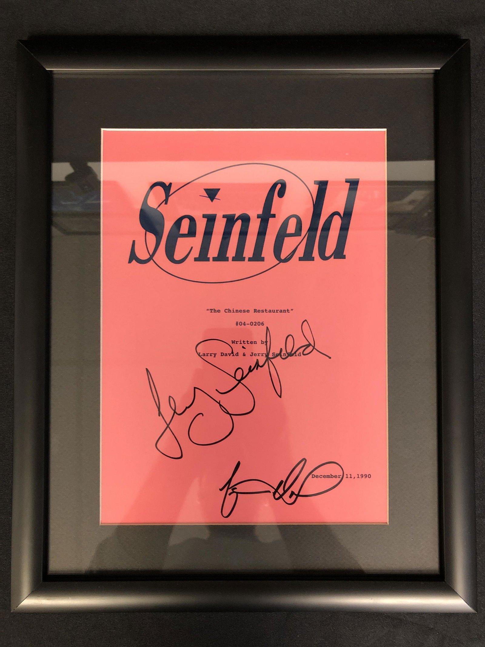 SEINFELD CAST SIGNED AND FRAMED 8 X10 ( RA COA) (1 of 2)