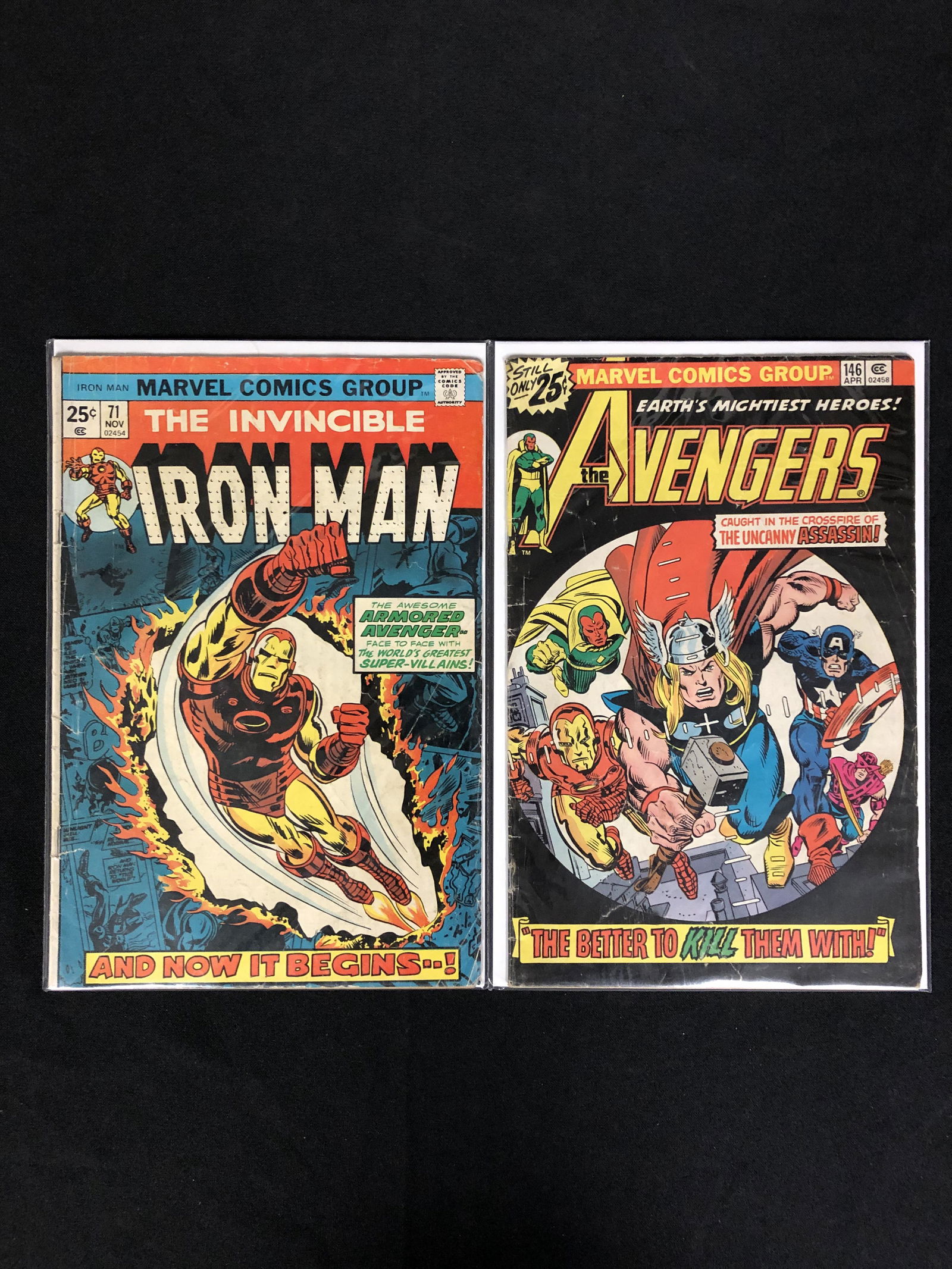 MARVEL COMICS AVENGERS AND IRON MAN COMIC BOOK LOT (1 of 1)