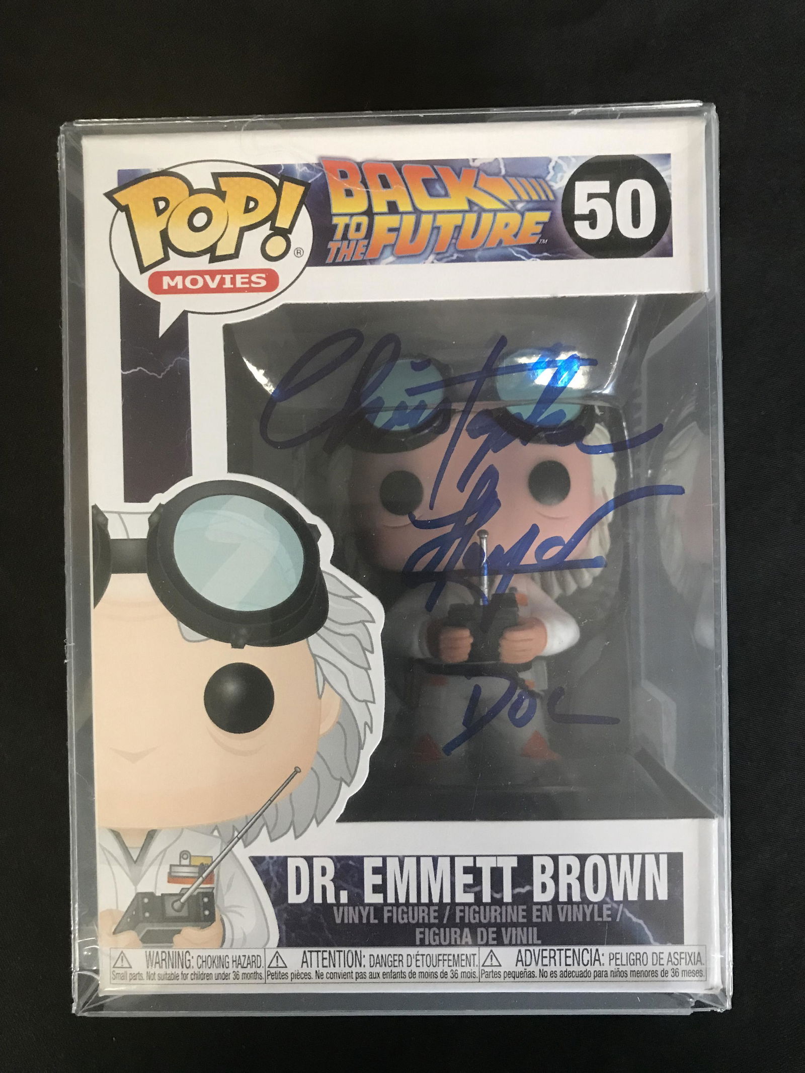 CHRISTOPHER LLOYD SIGNED BACK TO THE FUTURE FUNKO POP ( (1 of 2)