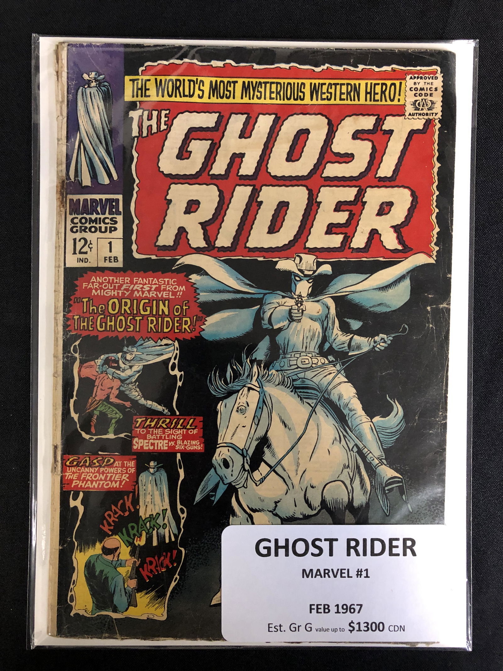 MARVEL COMICS GHOST RIDER NO. 1 ( 1967) (1 of 1)