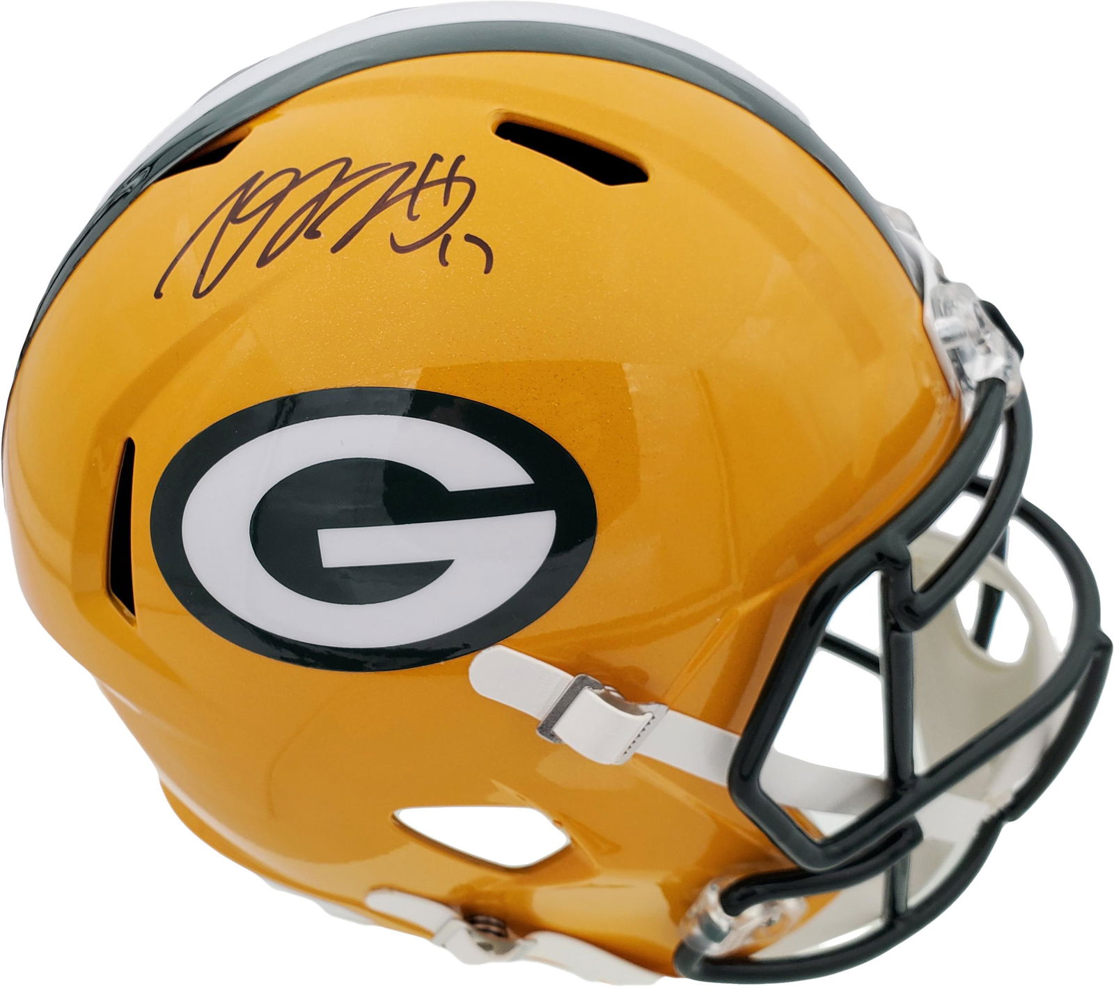 DAVANTE ADAMS SIGNED GREEN BAY PACKERS FULL SIZE HELMET (1 of 4)