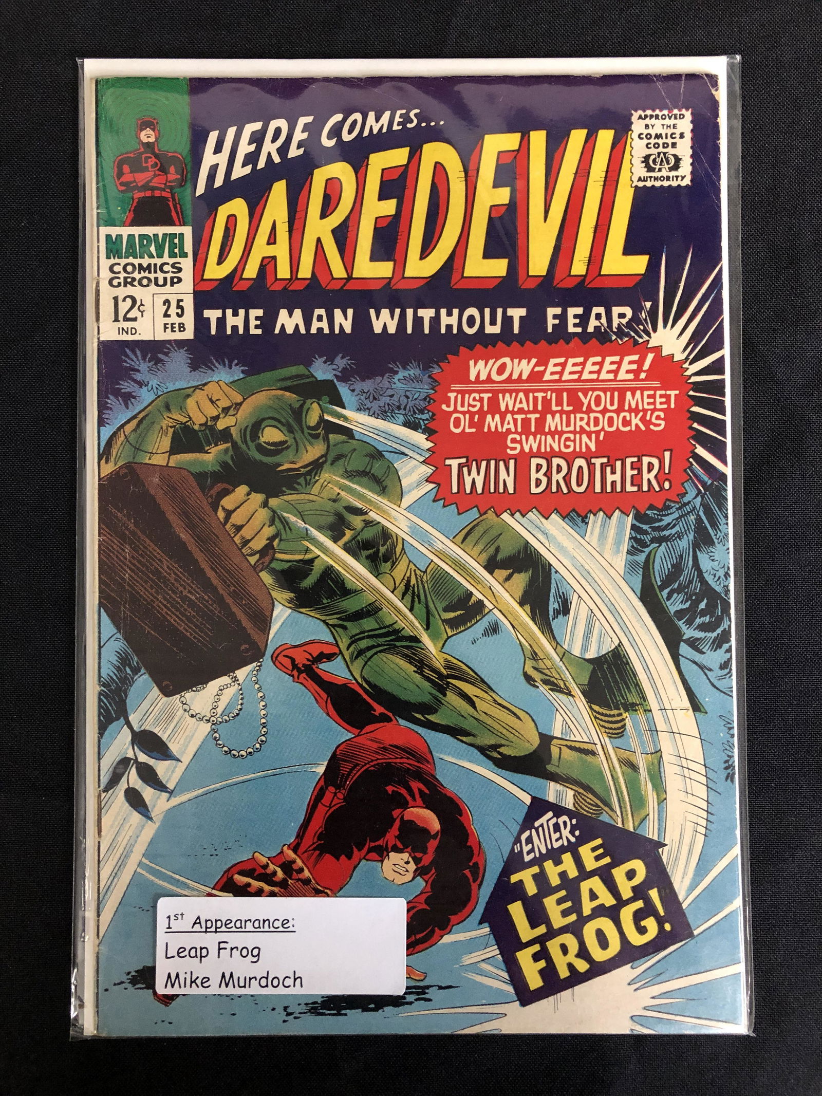 MARVEL COMICS DAREDEVIL NO. 25 (1ST APP. LEAP FROG) (1 of 1)