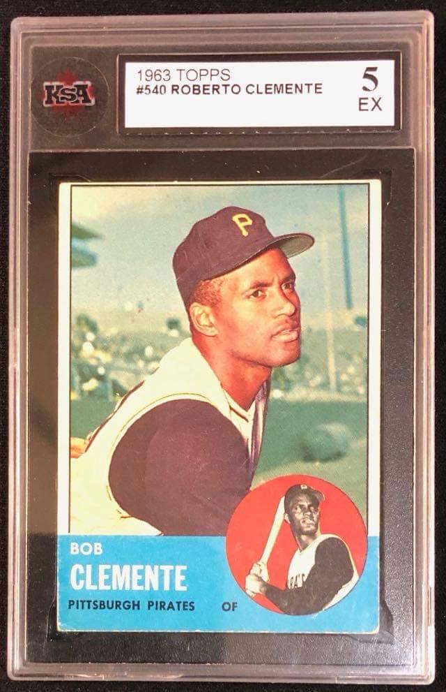 1963 TOPPS NO. 540 ROBERTO CLEMENTE (KSA 5) (1 of 2)