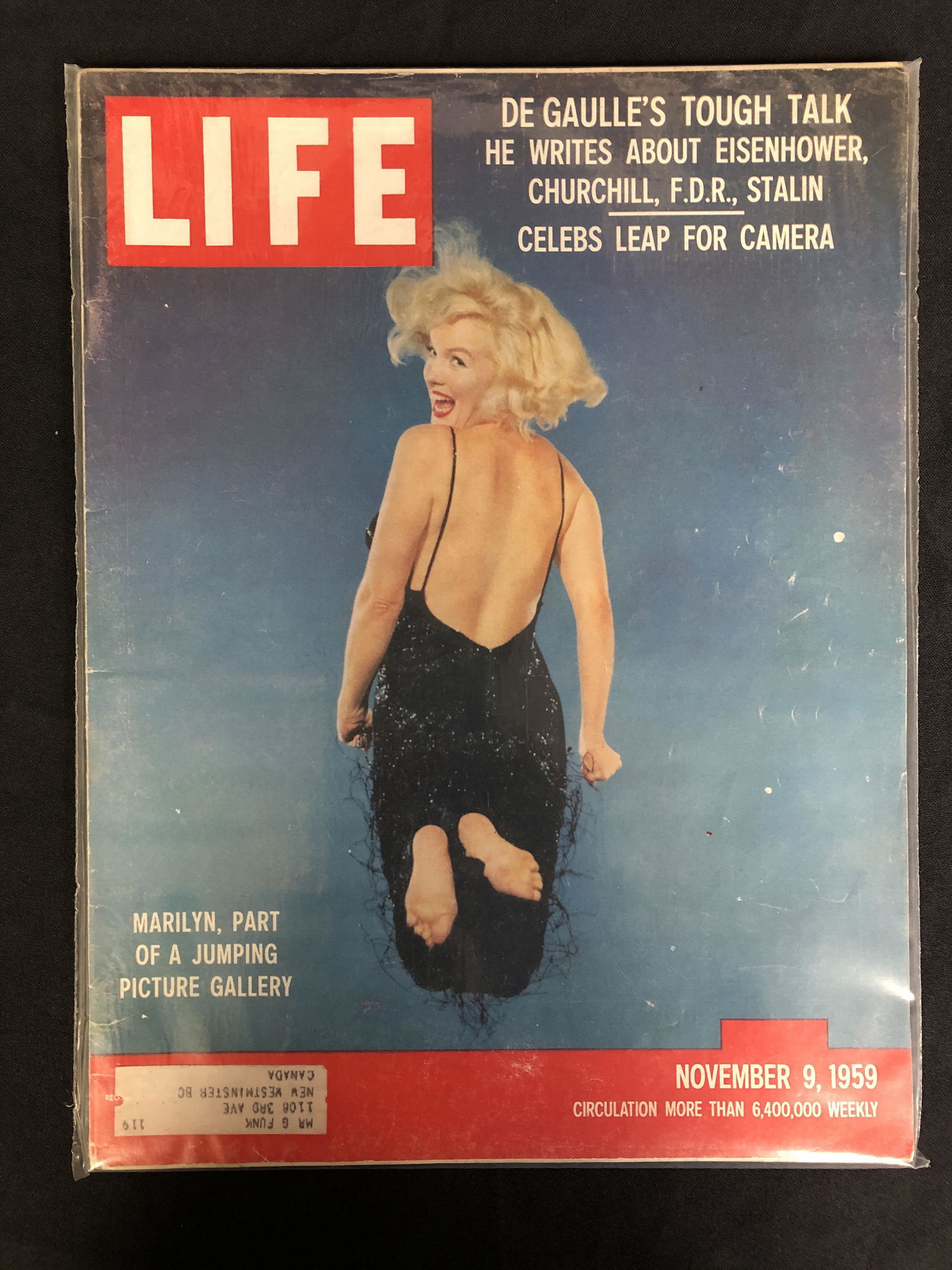 1959 LIFE MAGAZINE MARILYN MUNROE COVER (1 of 1)
