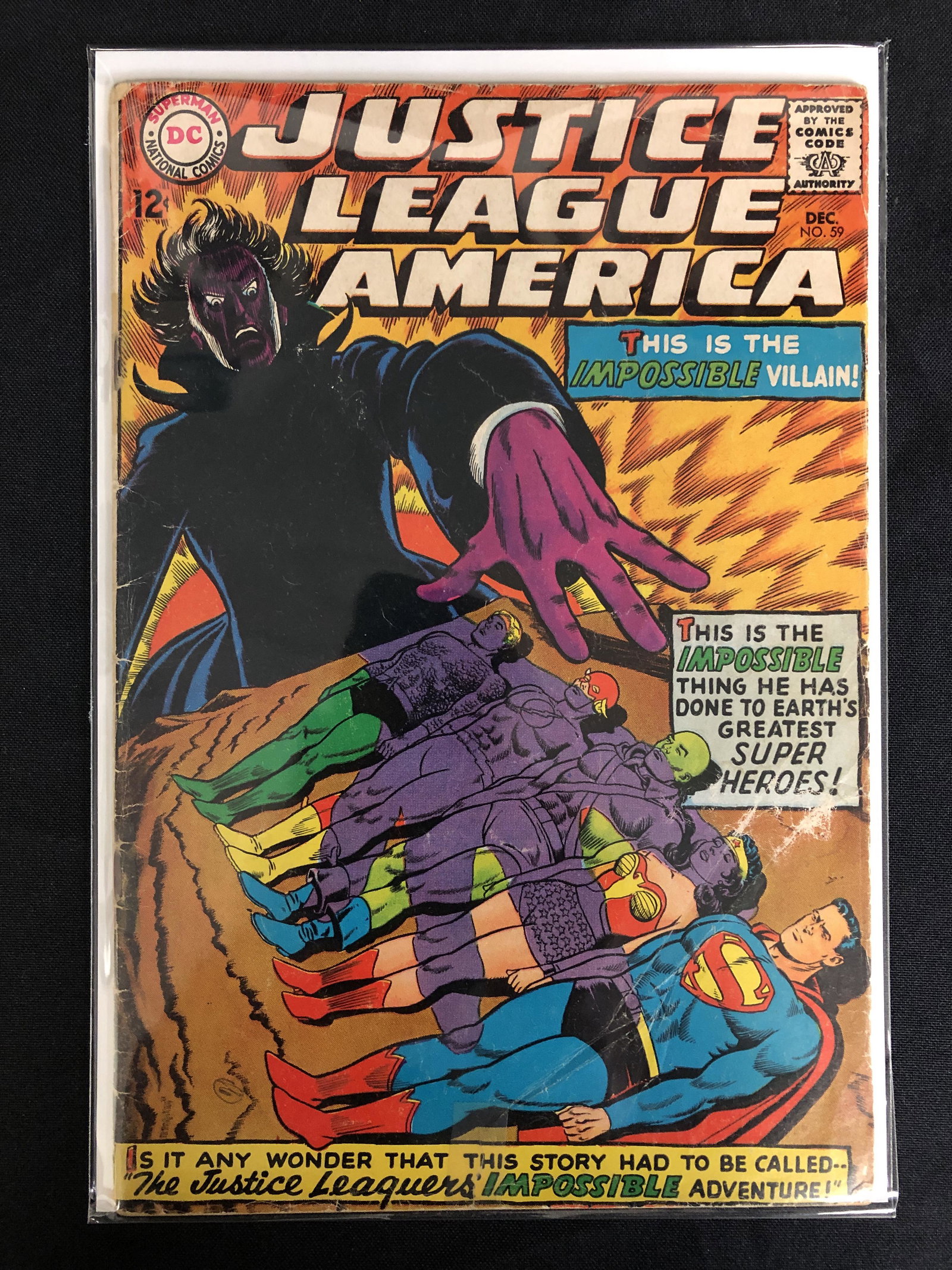 DC COMICS JUSTICE LEAGUE OF AMERICA NO.59: DC COMICS JUSTICE LEAGUE OF AMERICA NO.59