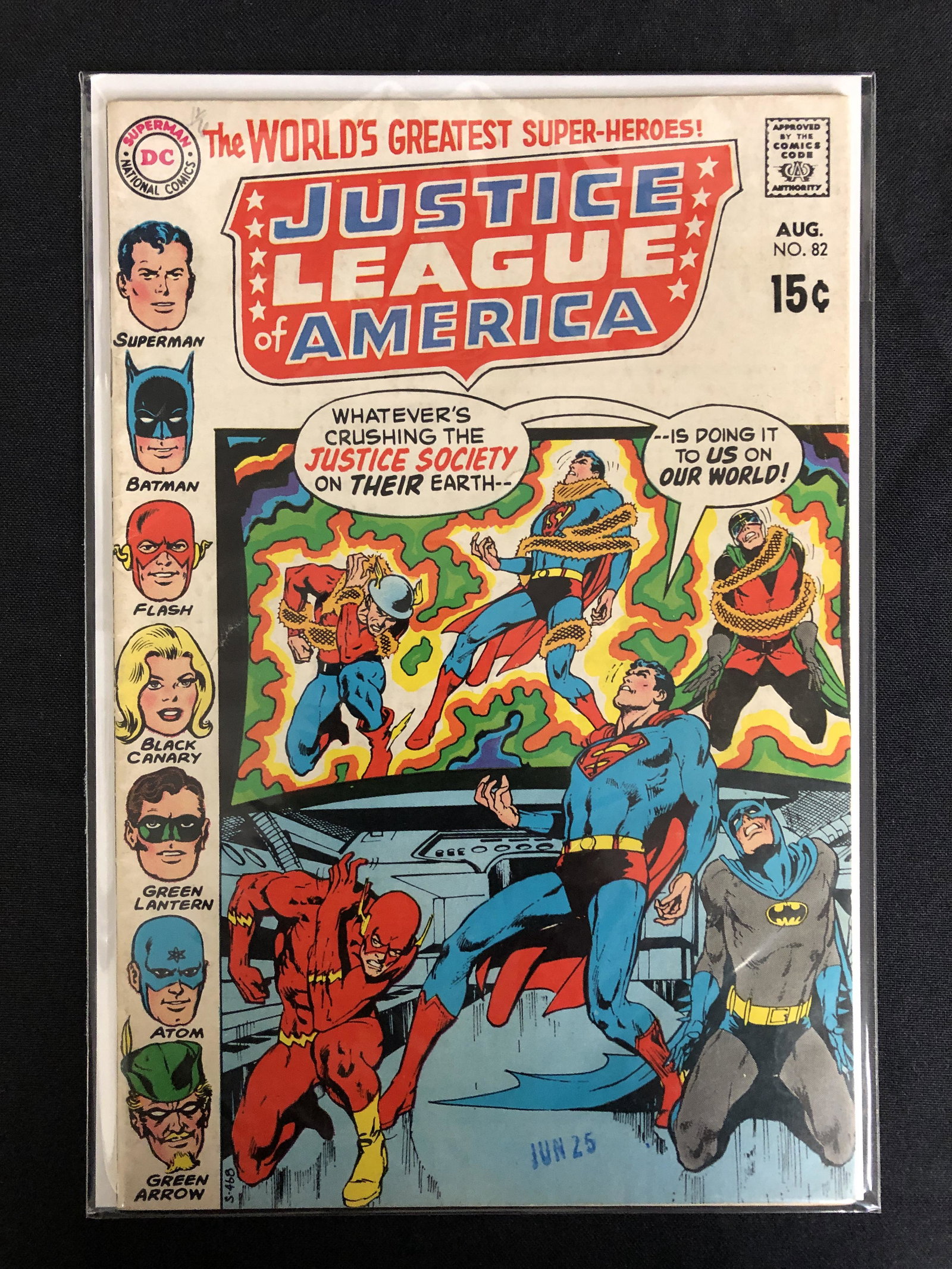 DC COMICS JUSTICE LEAGUE OF AMERICA NO. 82: DC COMICS JUSTICE LEAGUE OF AMERICA NO. 82