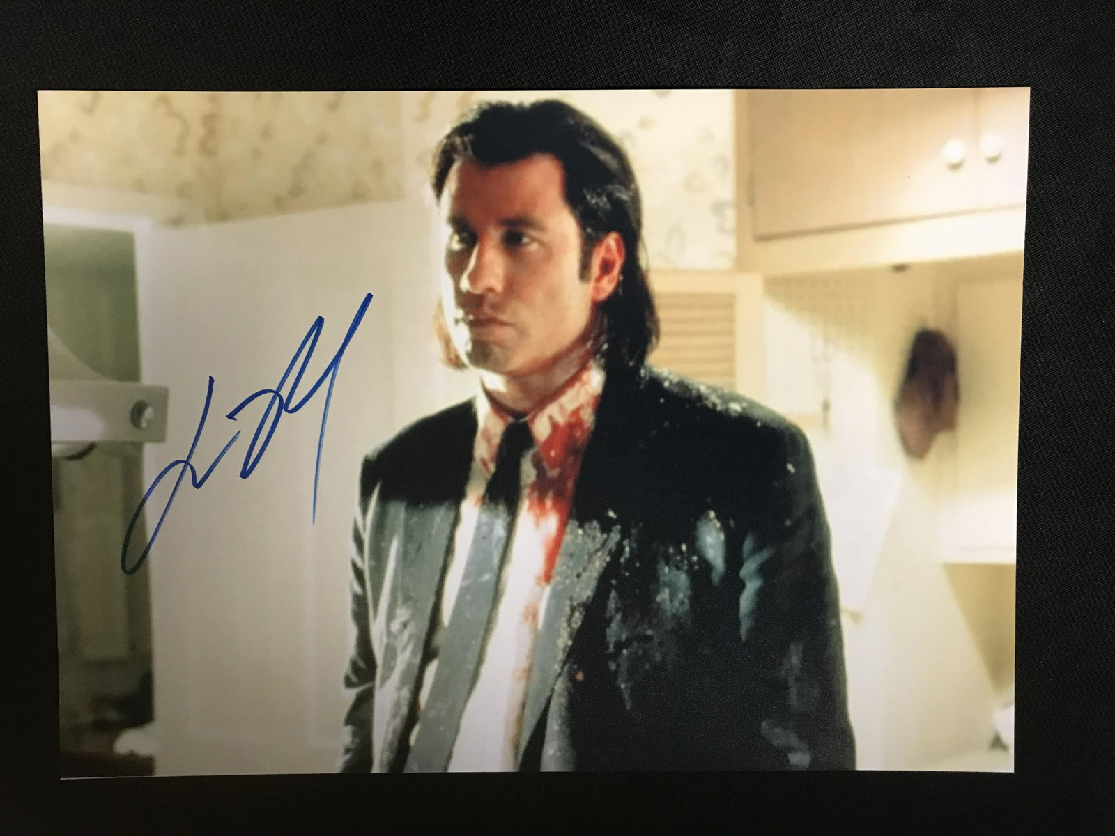 JOHN TRAVOLTA SIGNED 8 X 10 (RA COA): JOHN TRAVOLTA SIGNED 8 X 10 (RA COA)