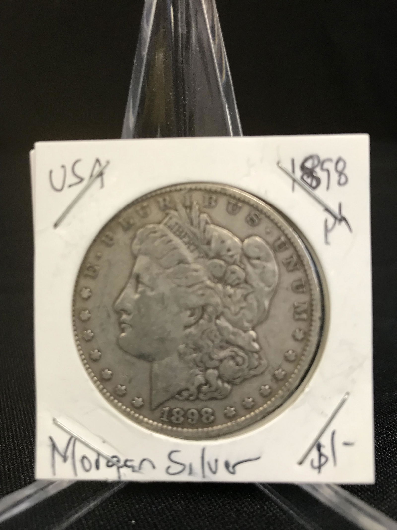 1898 P MORGAN SILVER DOLLAR .900 SILVER (1 of 1)