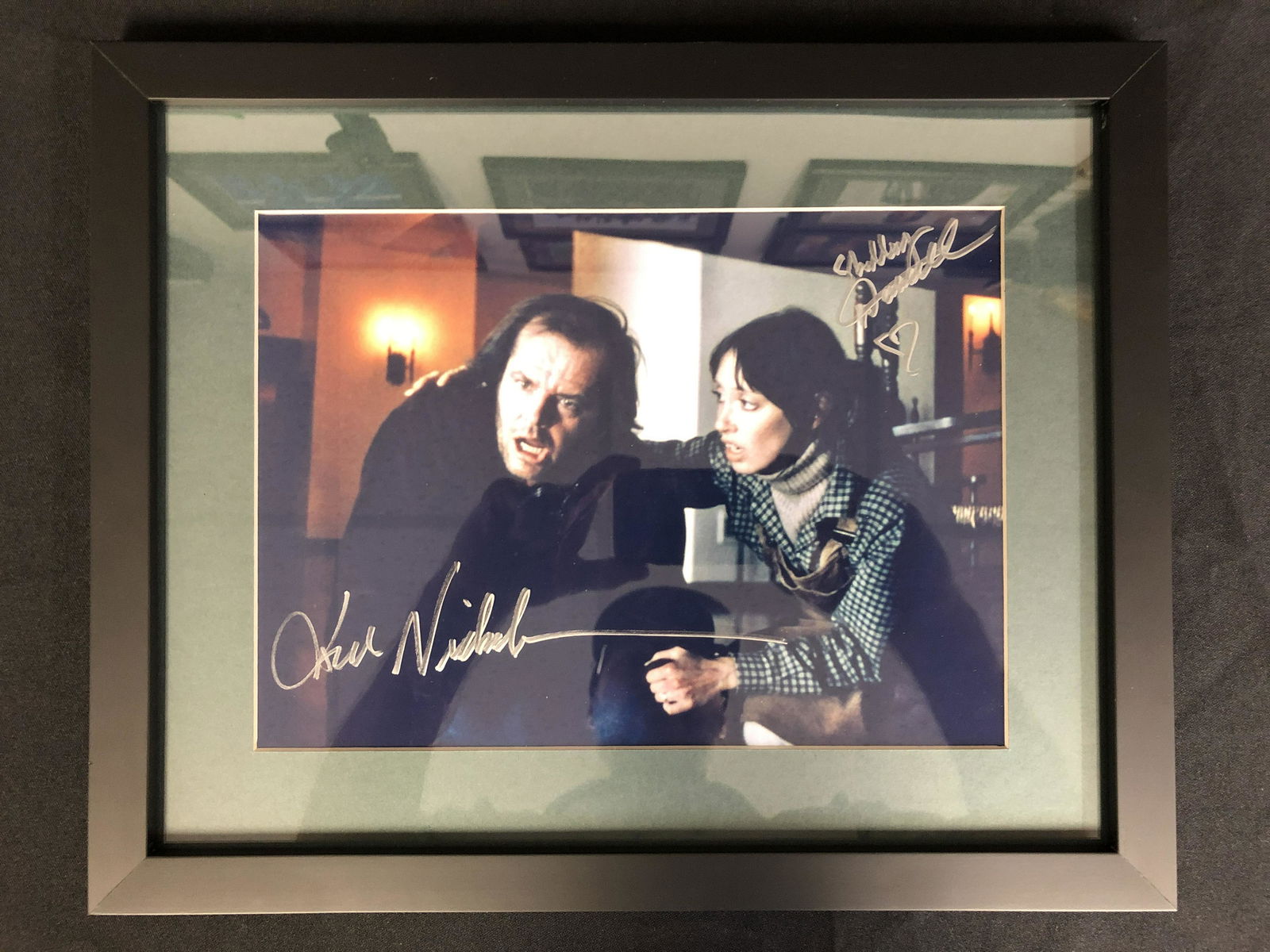 JACK NICHOLSON AND SHEELY DUVALL SIGNED THE SHINING 8 X: JACK NICHOLSON AND SHEELY DUVALL SIGNED THE SHINING 8 X 10 FRAMED ( RA COA)