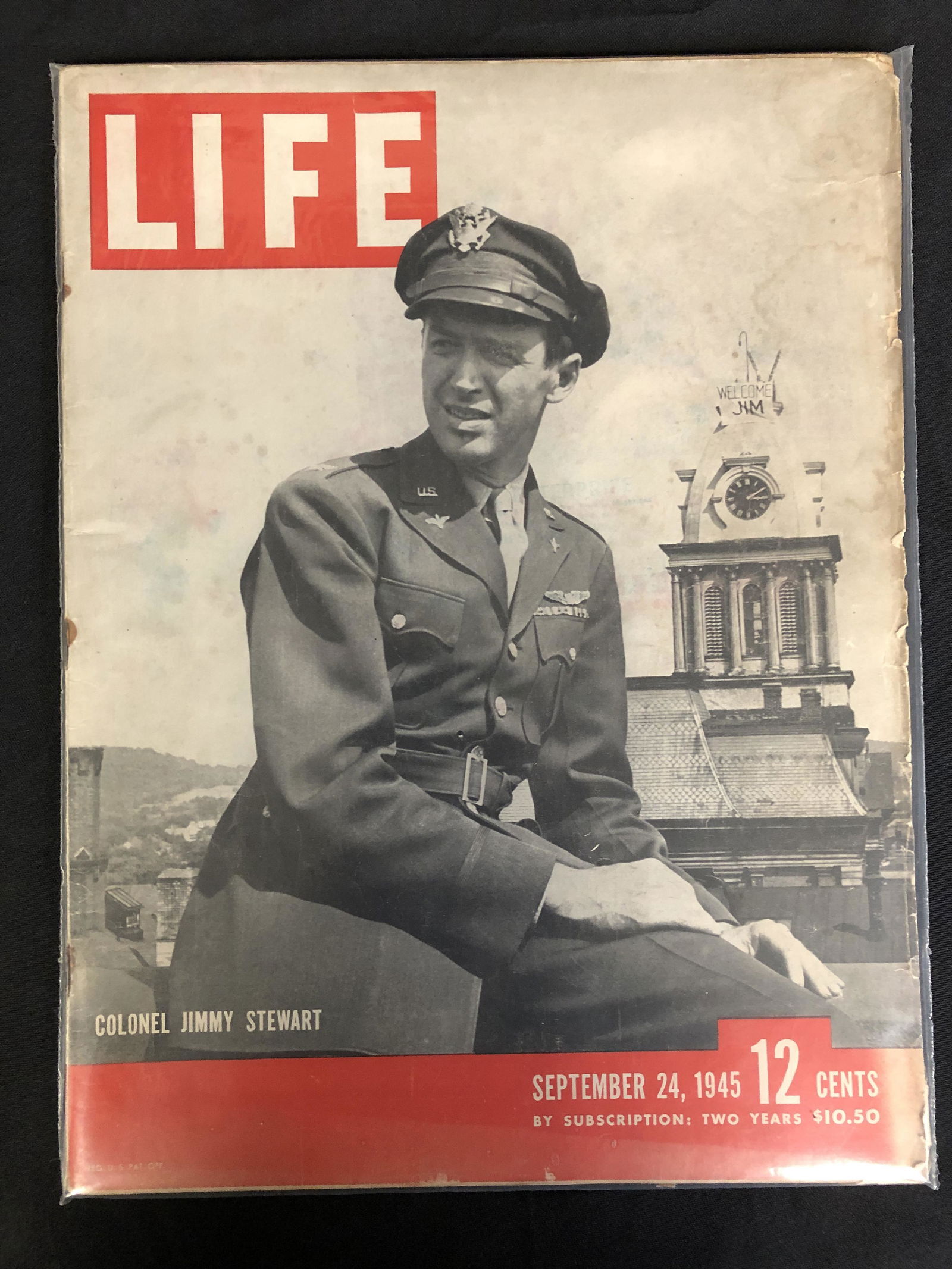 1945 LIFE MAGAZINE COL. STEWERT COVER (1 of 1)