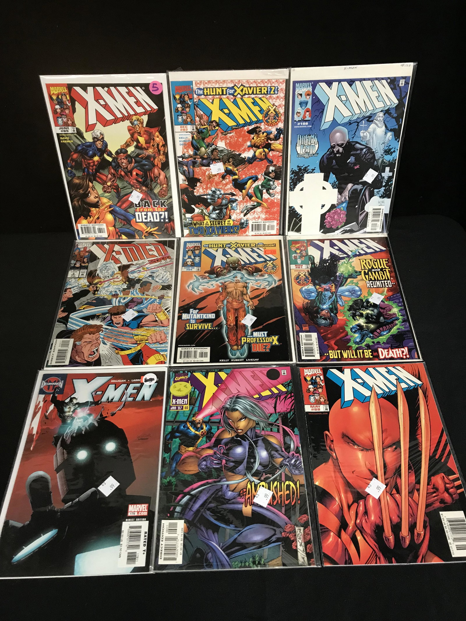 MARVEL COMICS X-MEN COMIC BOOK LOT (1 of 1)