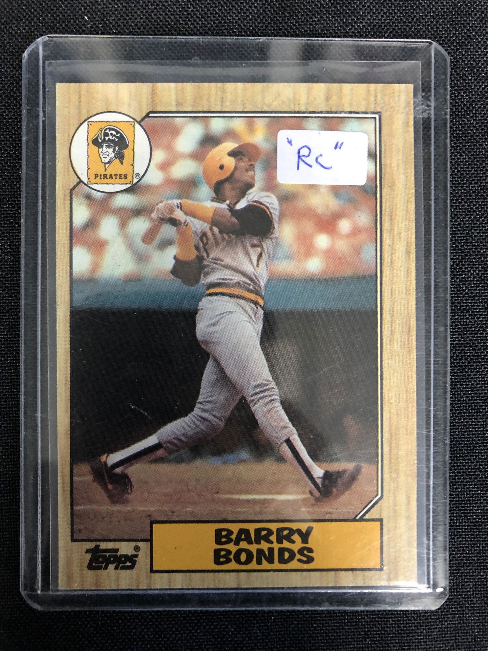1987 TOPPS BARRY BONDS ROOKIE CARD (1 of 2)