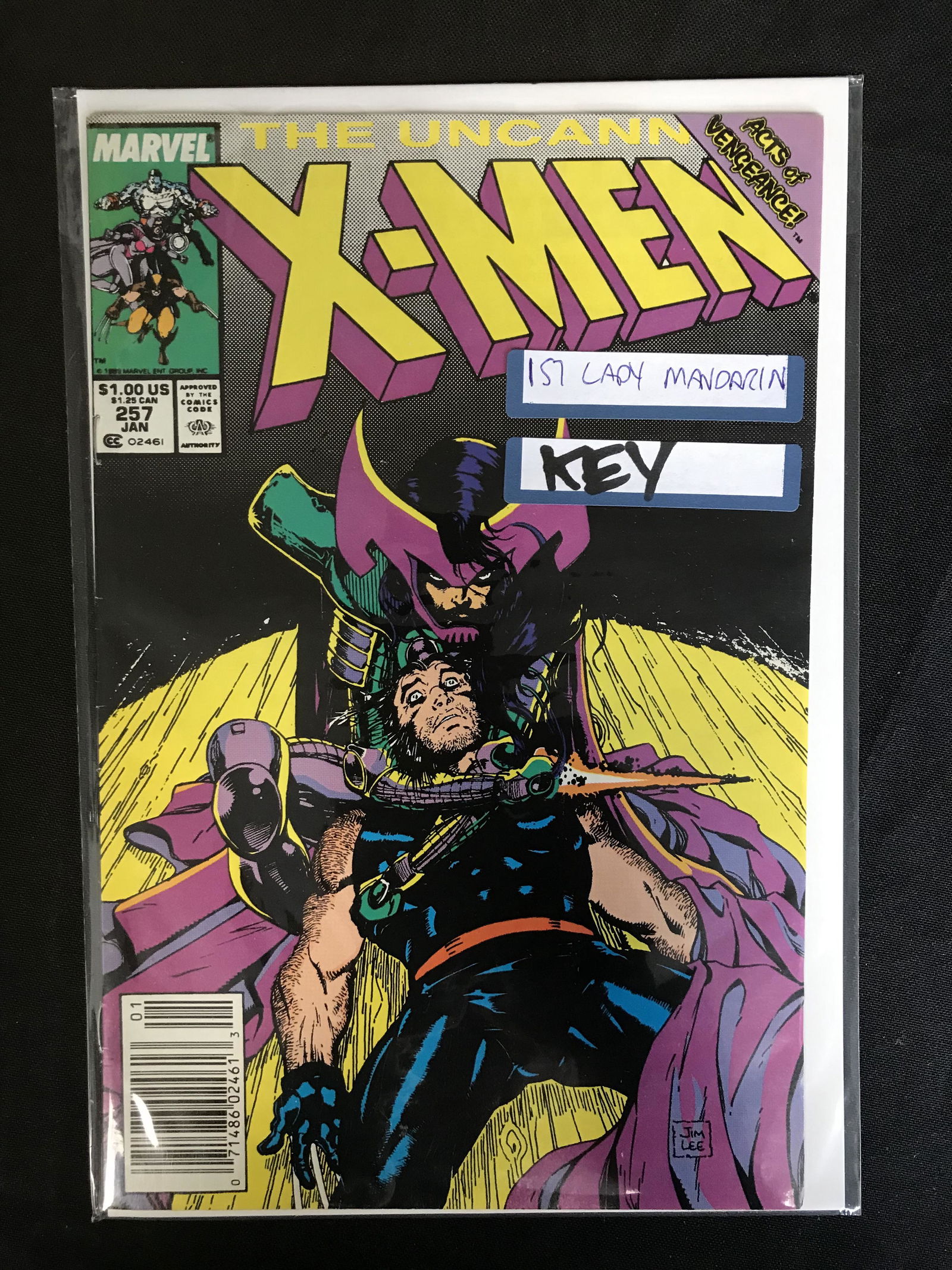 MARVEL COMICS THE UNCANNY X-MEN NO. 257: MARVEL COMICS THE UNCANNY X-MEN NO. 257