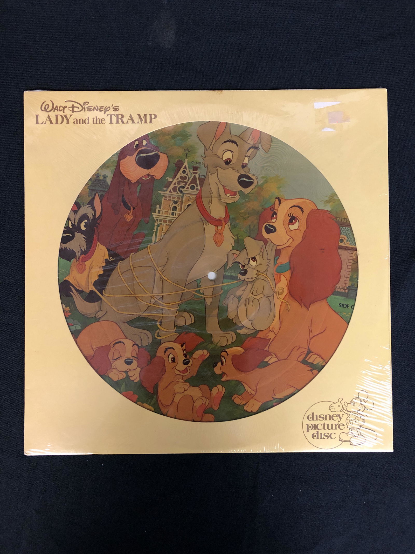 SEALED VINTAGE DISNEY PICTURE DISC RECORD (LADY AND THE (1 of 1)