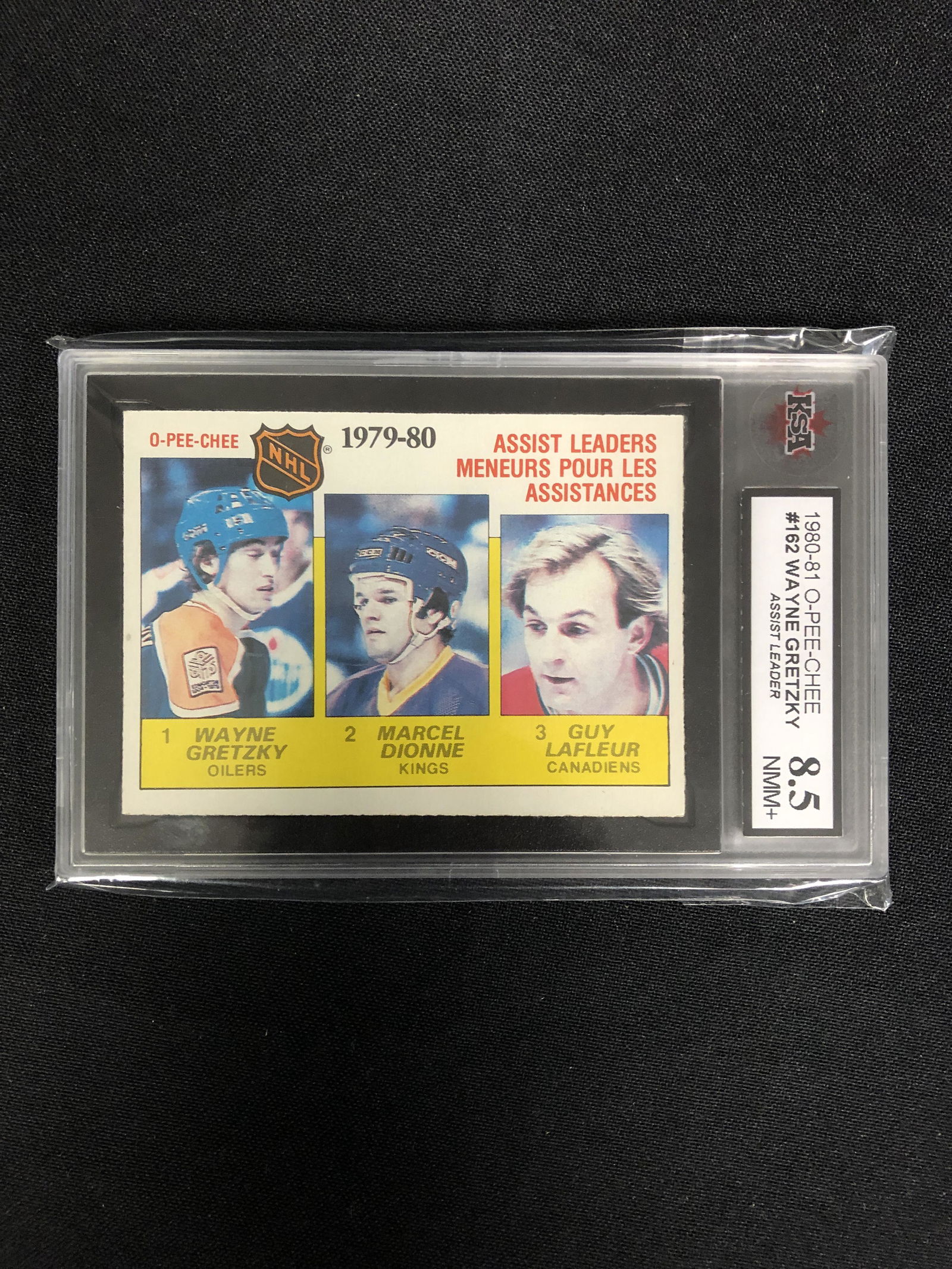 1981-81 OPC ASSIST LEADER WAYNE GRETZKY ( KSA 8.5) (1 of 2)