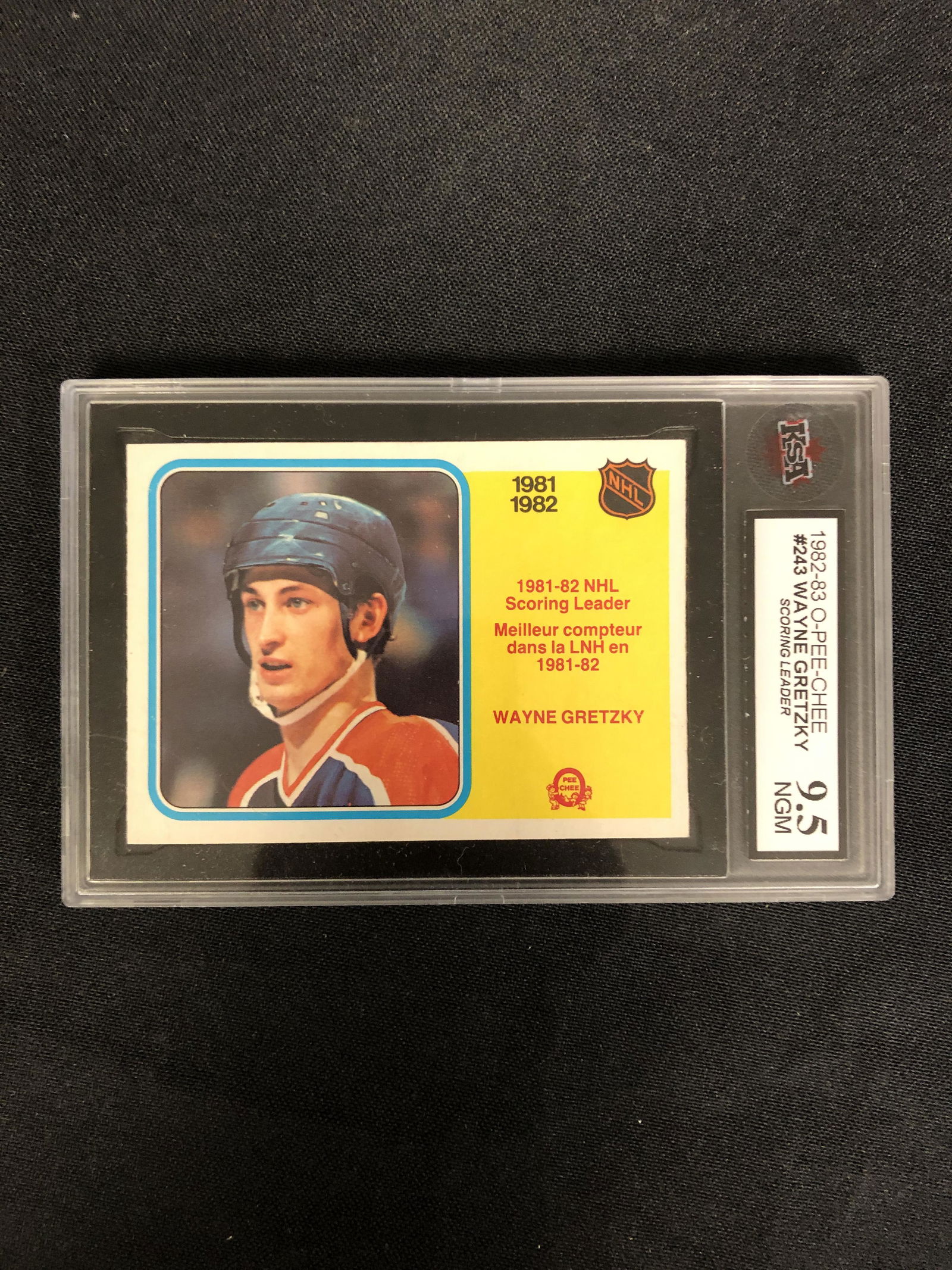 1982-83 OPC WAYNE GRETZKY SCORING LEADER ( KSA 9.5) (1 of 2)
