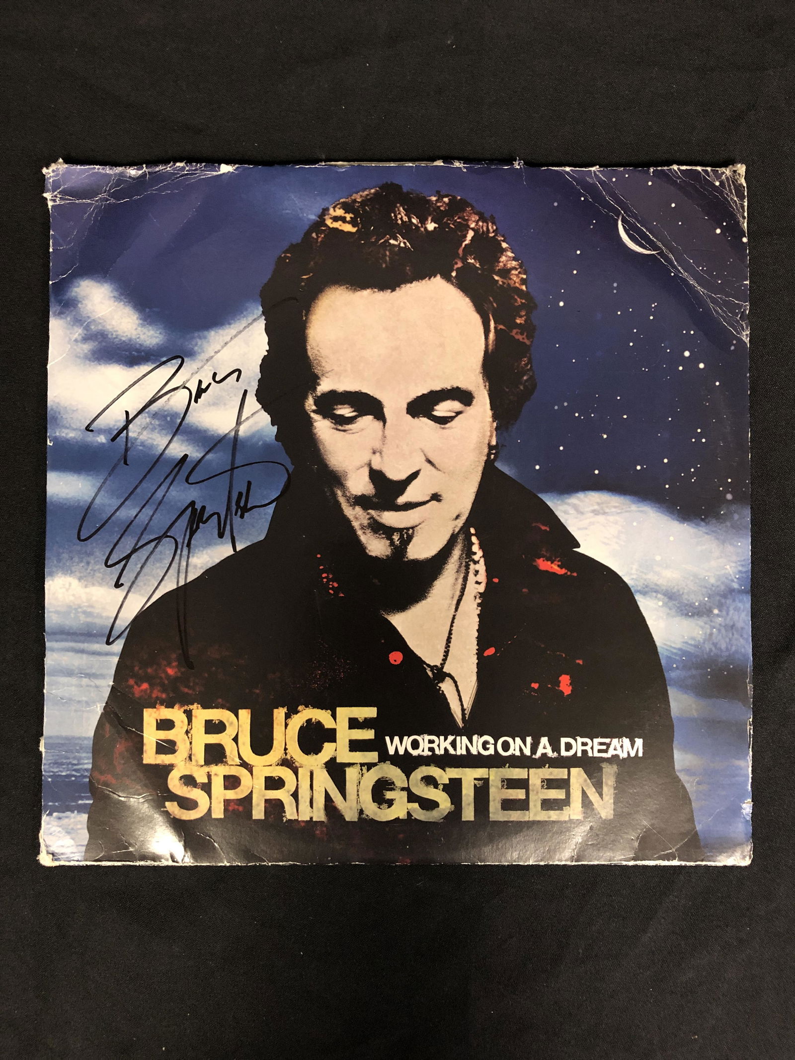 BRUCE SPRINGSTEIN SIGNED VINYL RECORD ( RA COA) (1 of 3)
